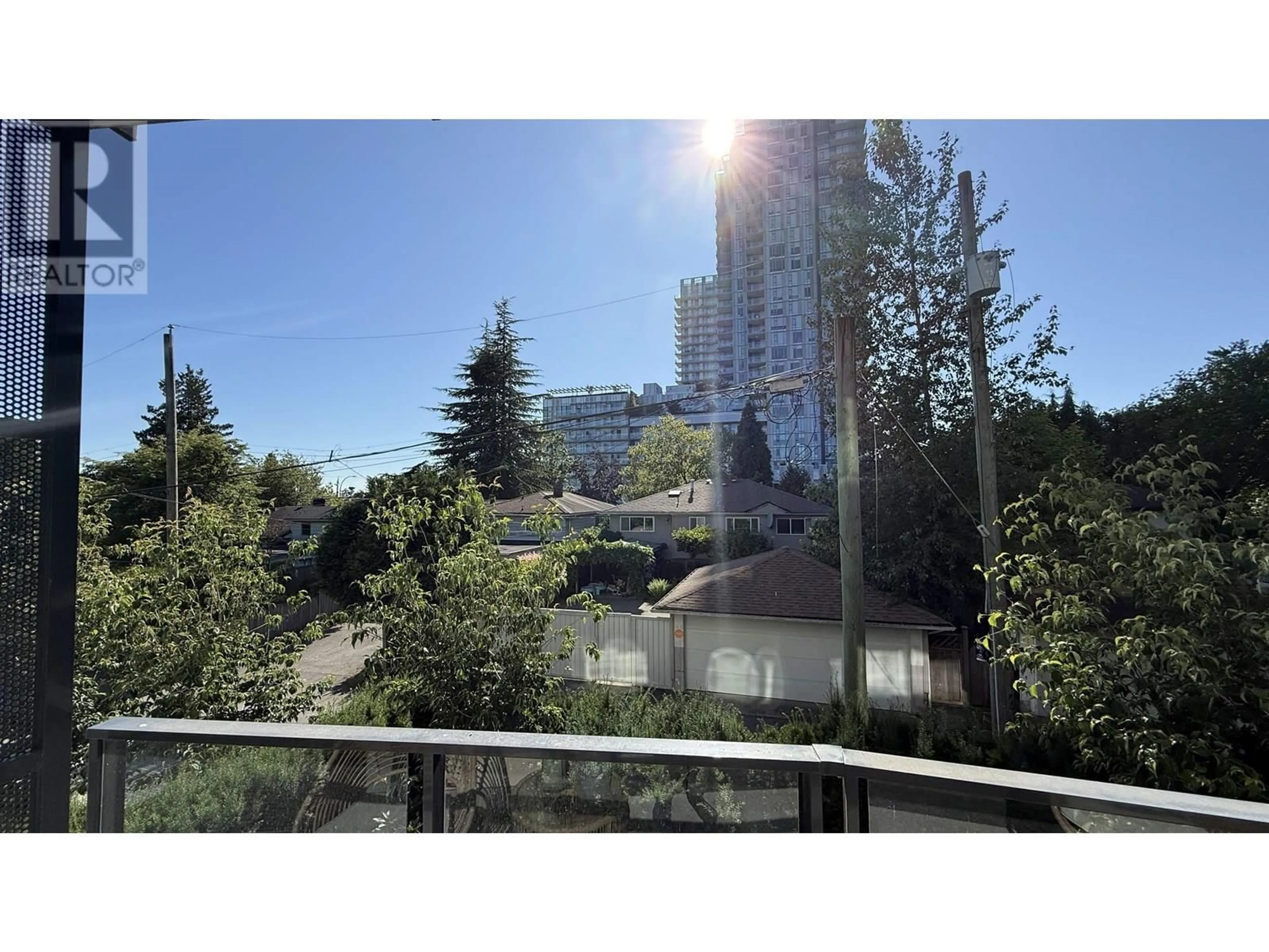 Balcony in the apartment, city buildings view from balcony for 207 - 488 58TH AVENUE, Vancouver British Columbia V5X1V5