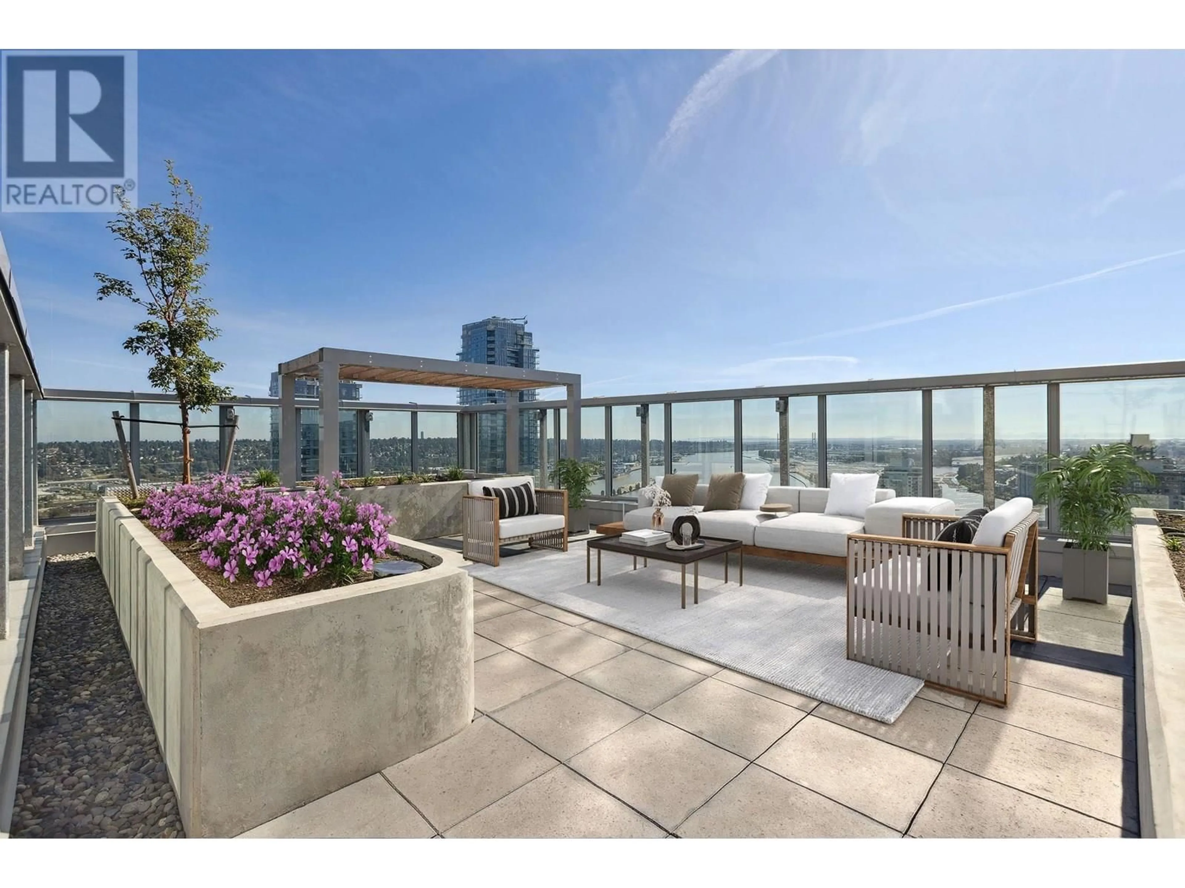 Patio, water/lake/river/ocean view for 3301 - 618 CARNARVON STREET, New Westminster British Columbia V3M0N9