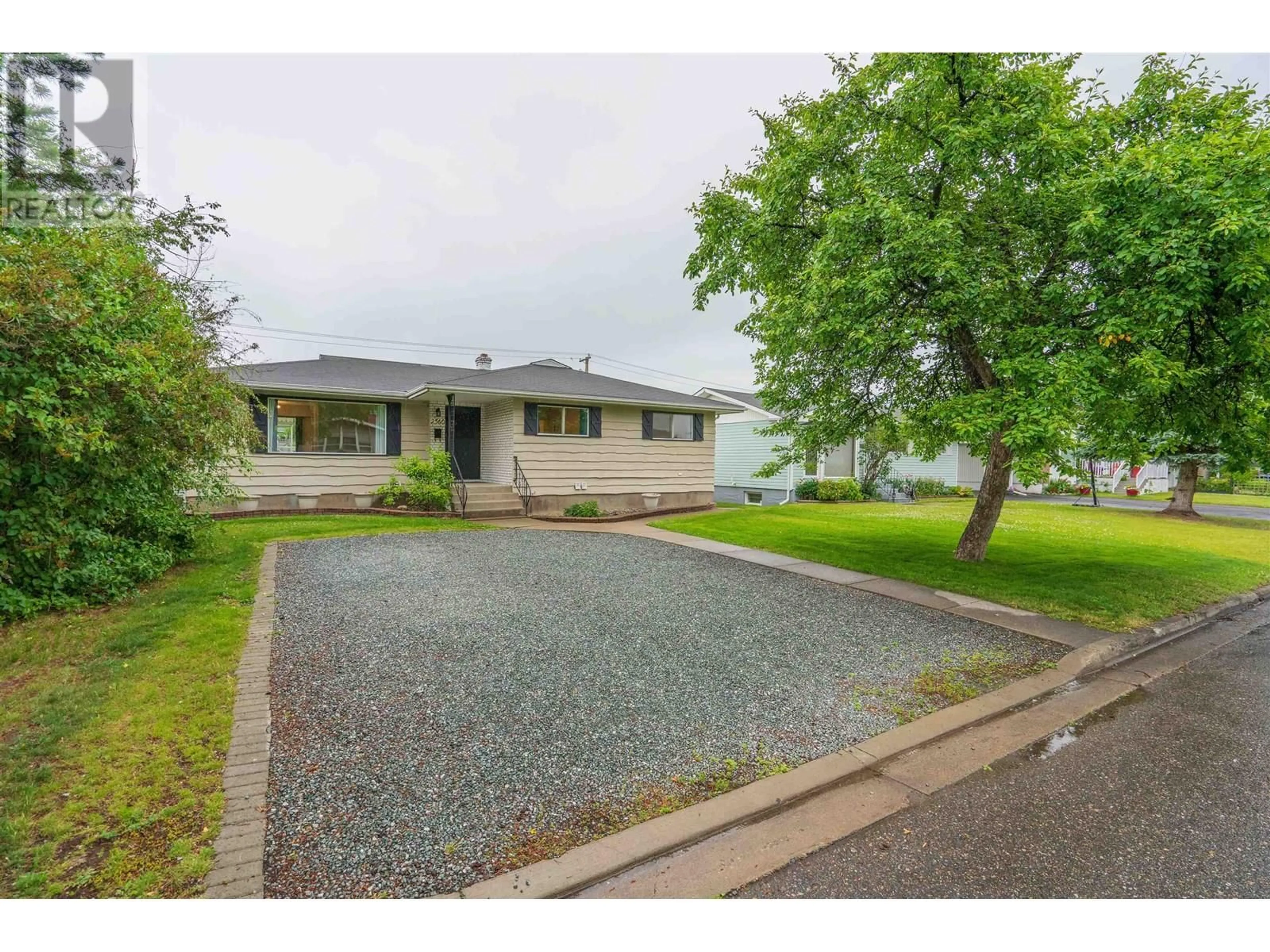 A pic from outside/outdoor area/front of a property/back of a property/a pic from drone, street for 2560 EWERT CRESCENT, Prince George British Columbia V2M2R9