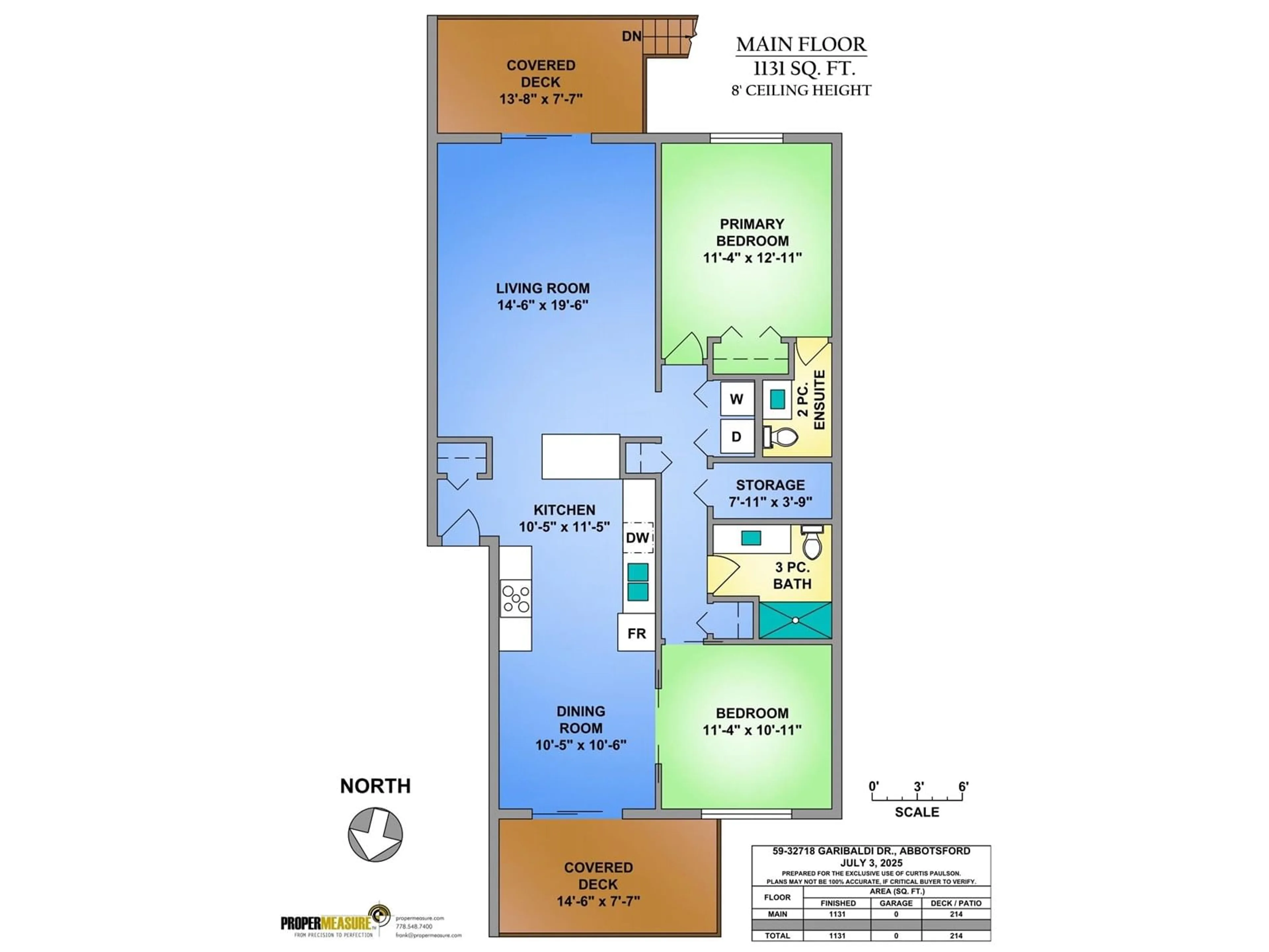 Floor plan for 59 - 32718 GARIBALDI, Abbotsford British Columbia V2T5T6