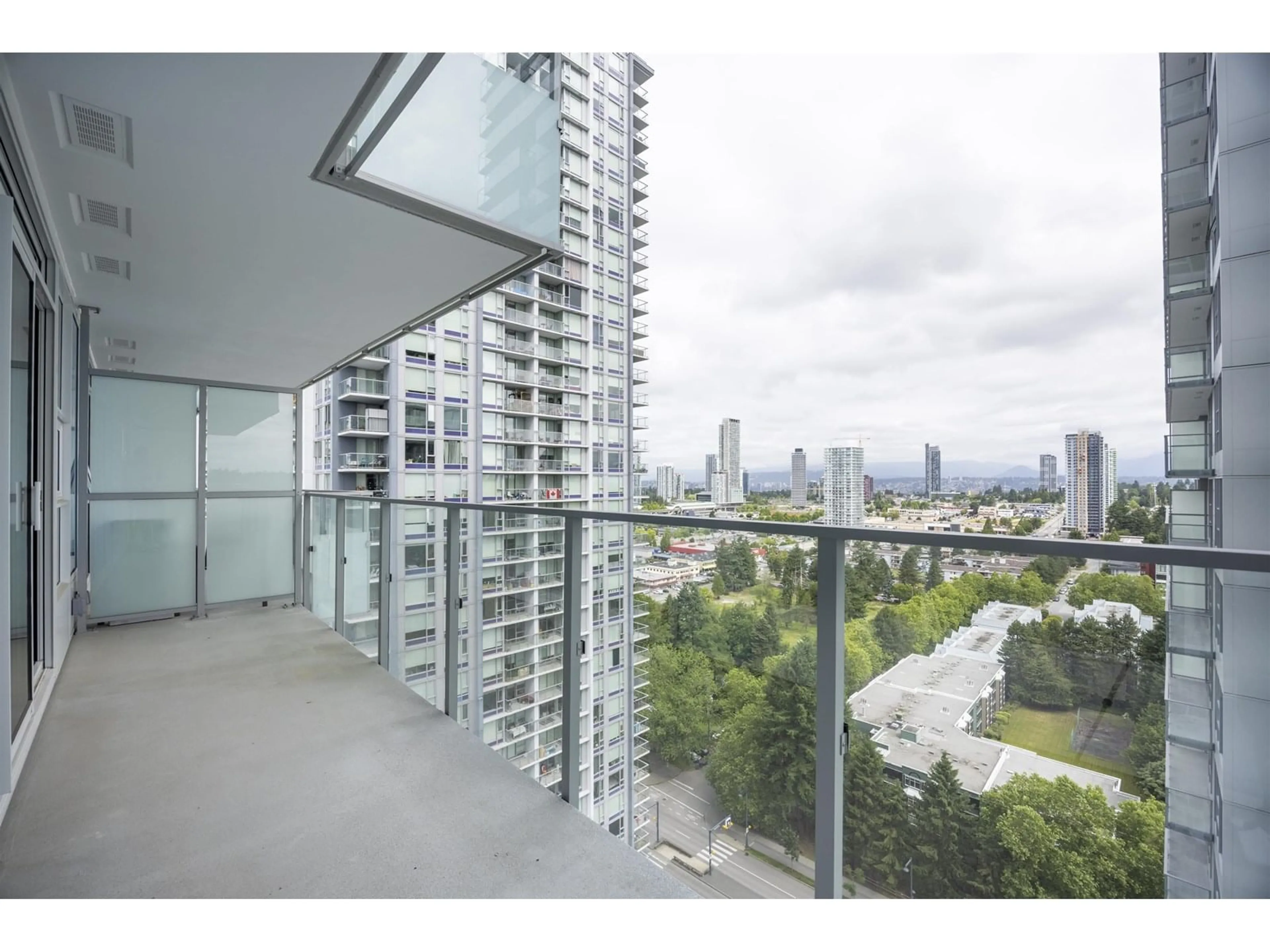 Balcony in the apartment, city buildings view from balcony for 2101 - 13768 110TH, Surrey British Columbia V3T0Z2