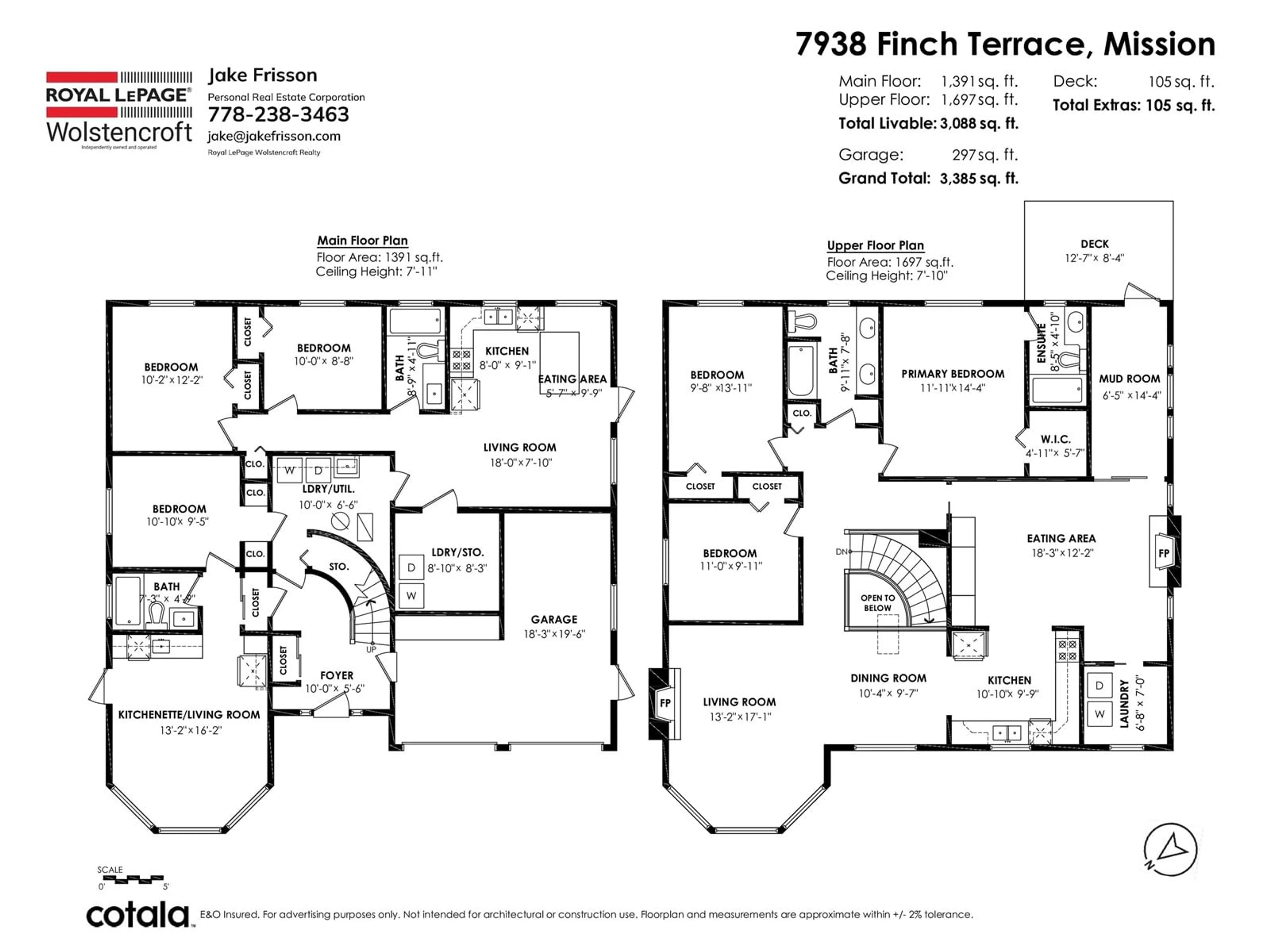 Floor plan for 7938 FINCH, Mission British Columbia V2V6J8