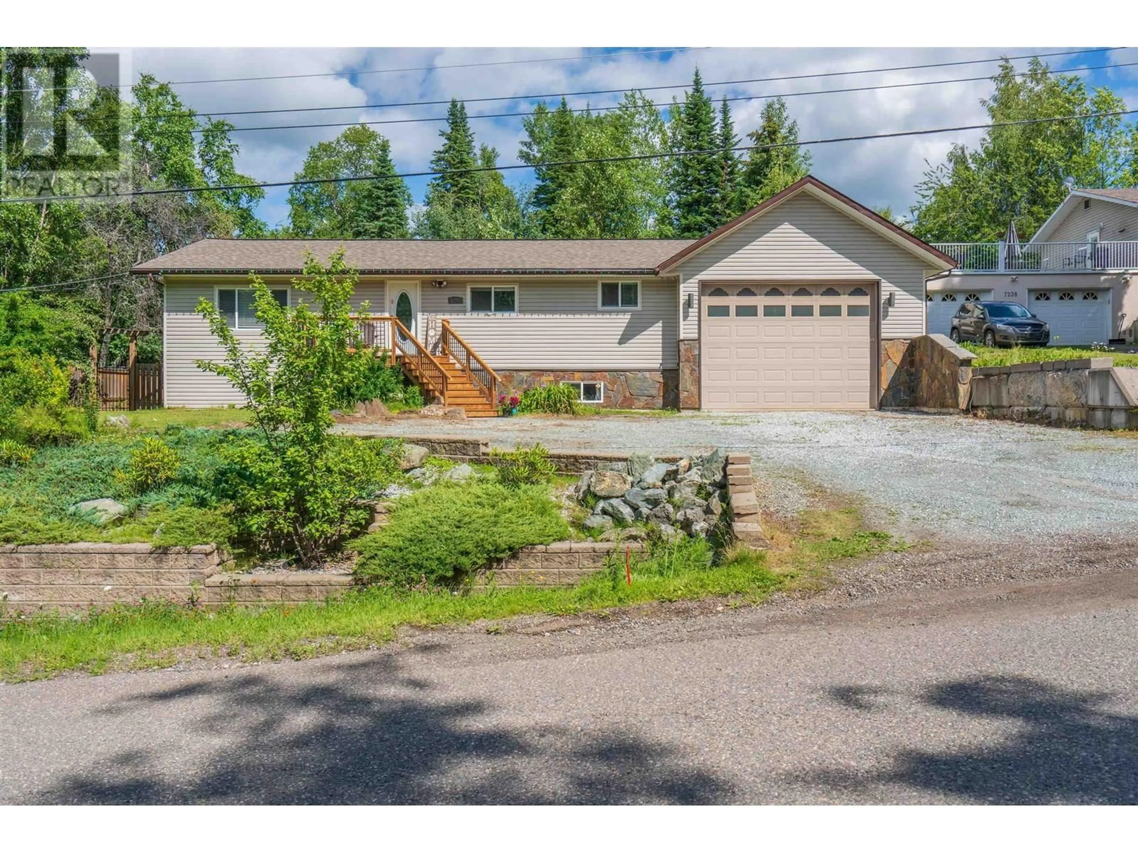 A pic from outside/outdoor area/front of a property/back of a property/a pic from drone, street for 7200 BEAR ROAD, Prince George British Columbia V2N5N7