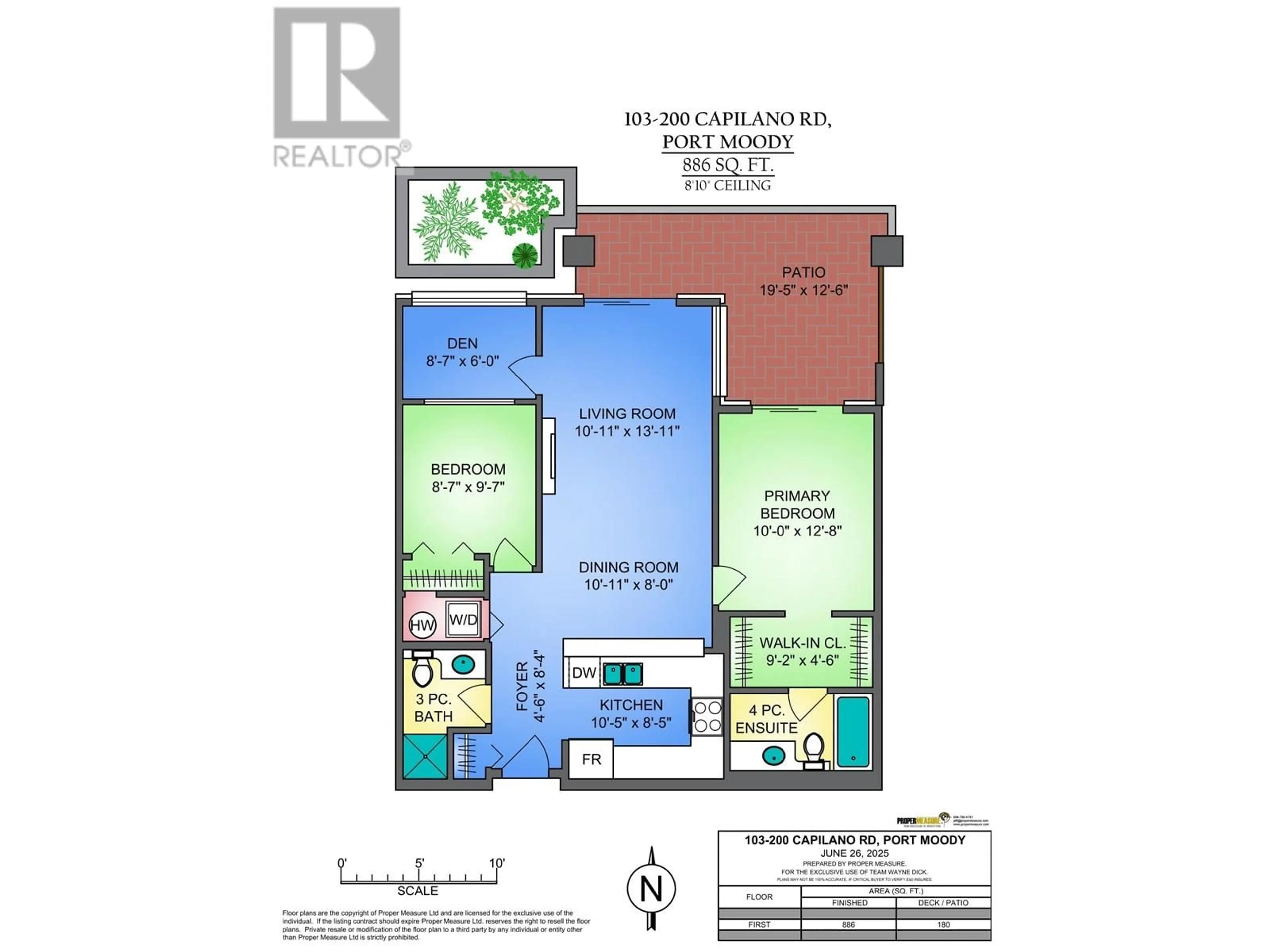 Floor plan for 103 - 200 CAPILANO ROAD, Port Moody British Columbia V3H5N1