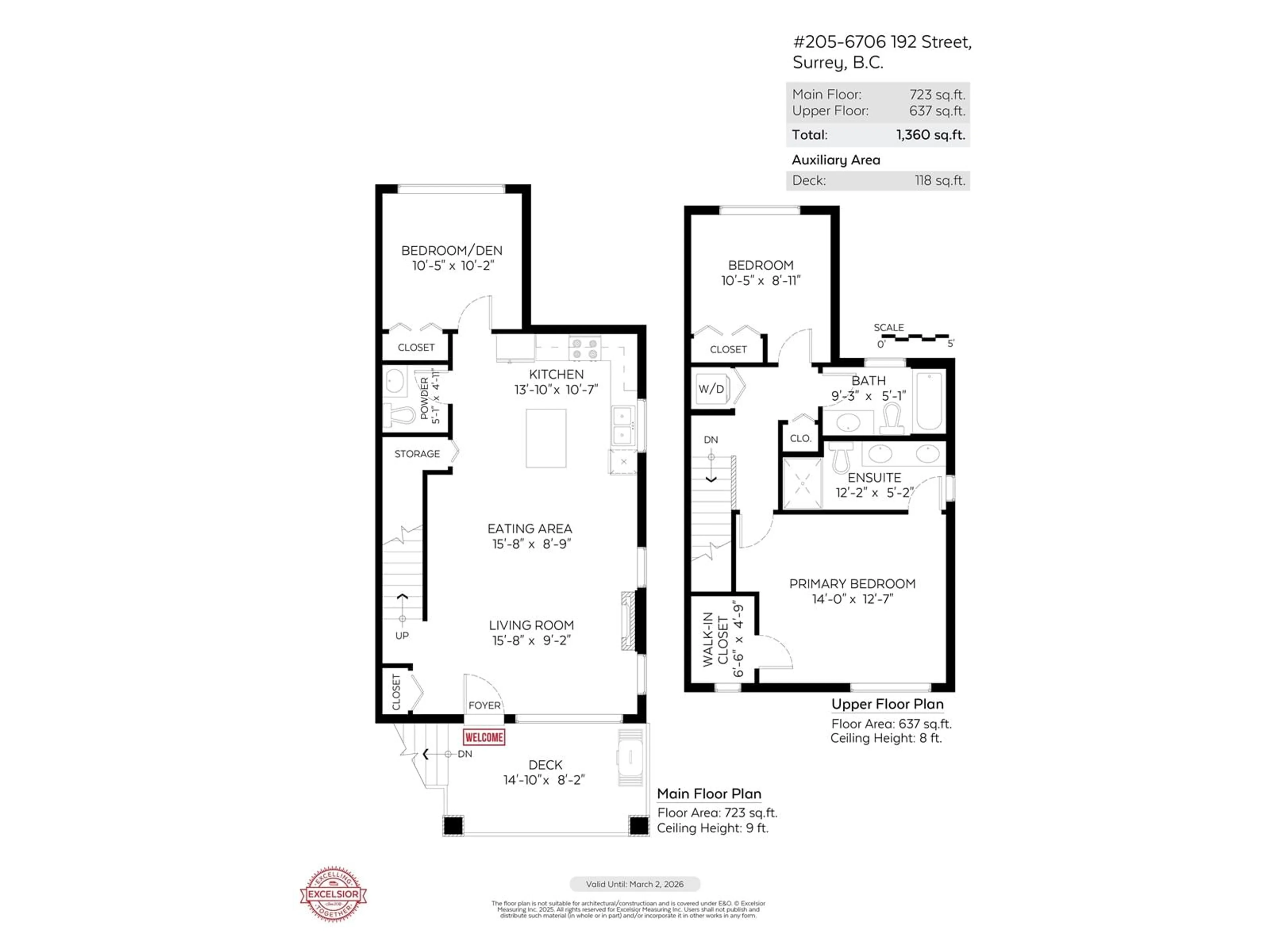 Floor plan for 205 - 6706 192 STREET, Surrey British Columbia V4N6M9