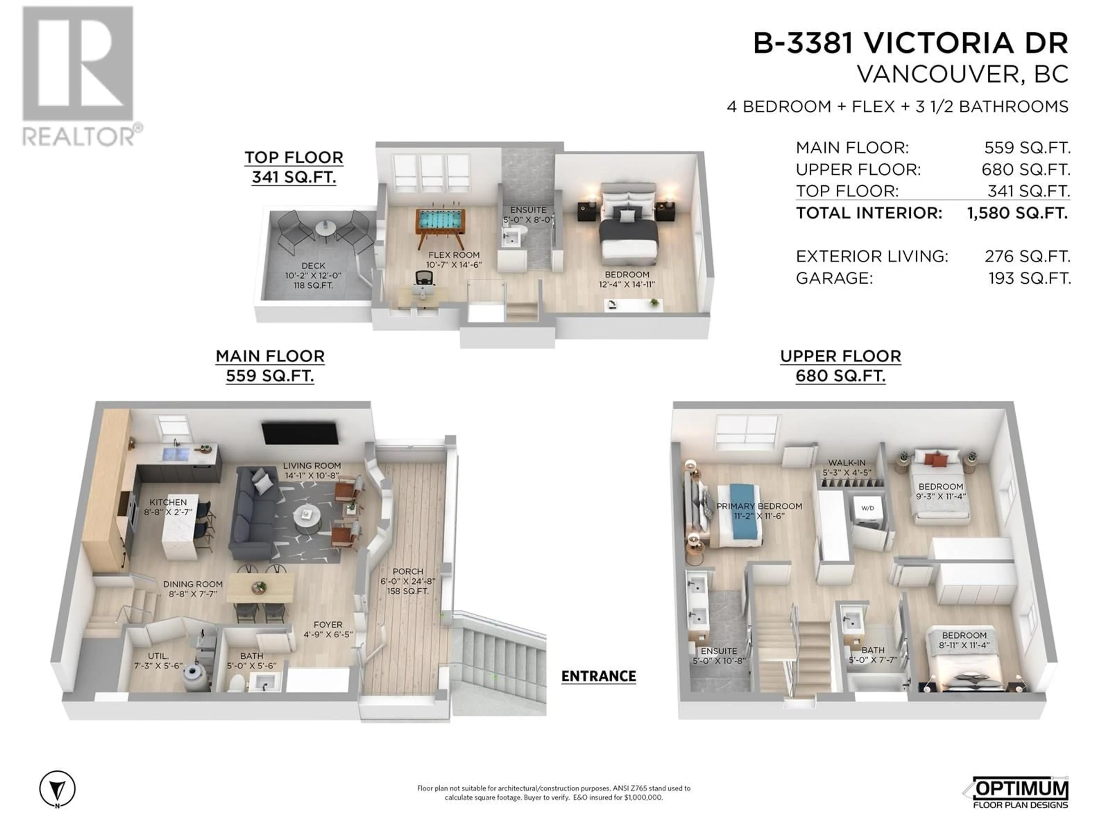 Floor plan for 3381 VICTORIA DRIVE, Vancouver British Columbia V5N4M3