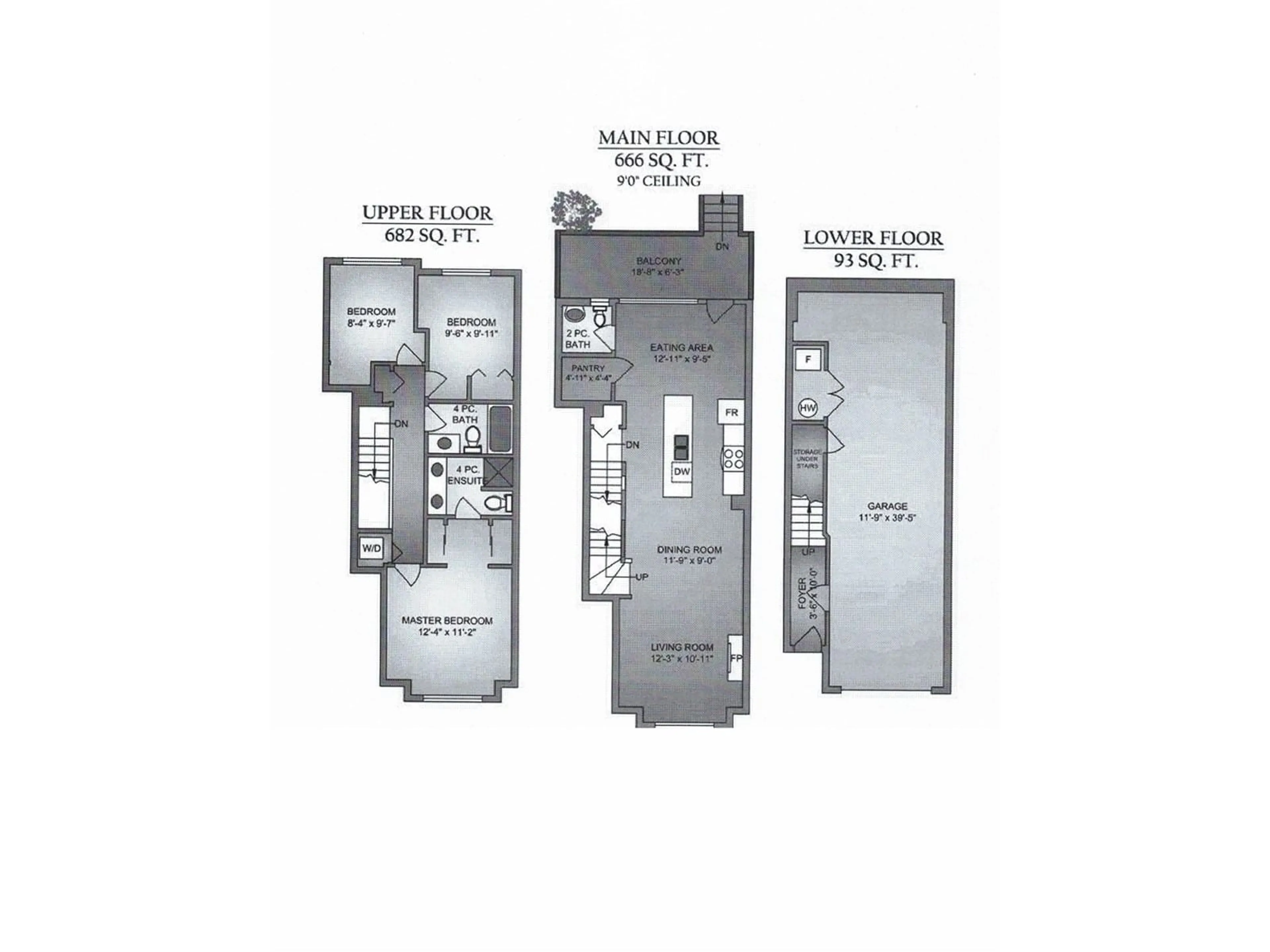Floor plan for 50 - 19480 66, Surrey British Columbia V4N5W7