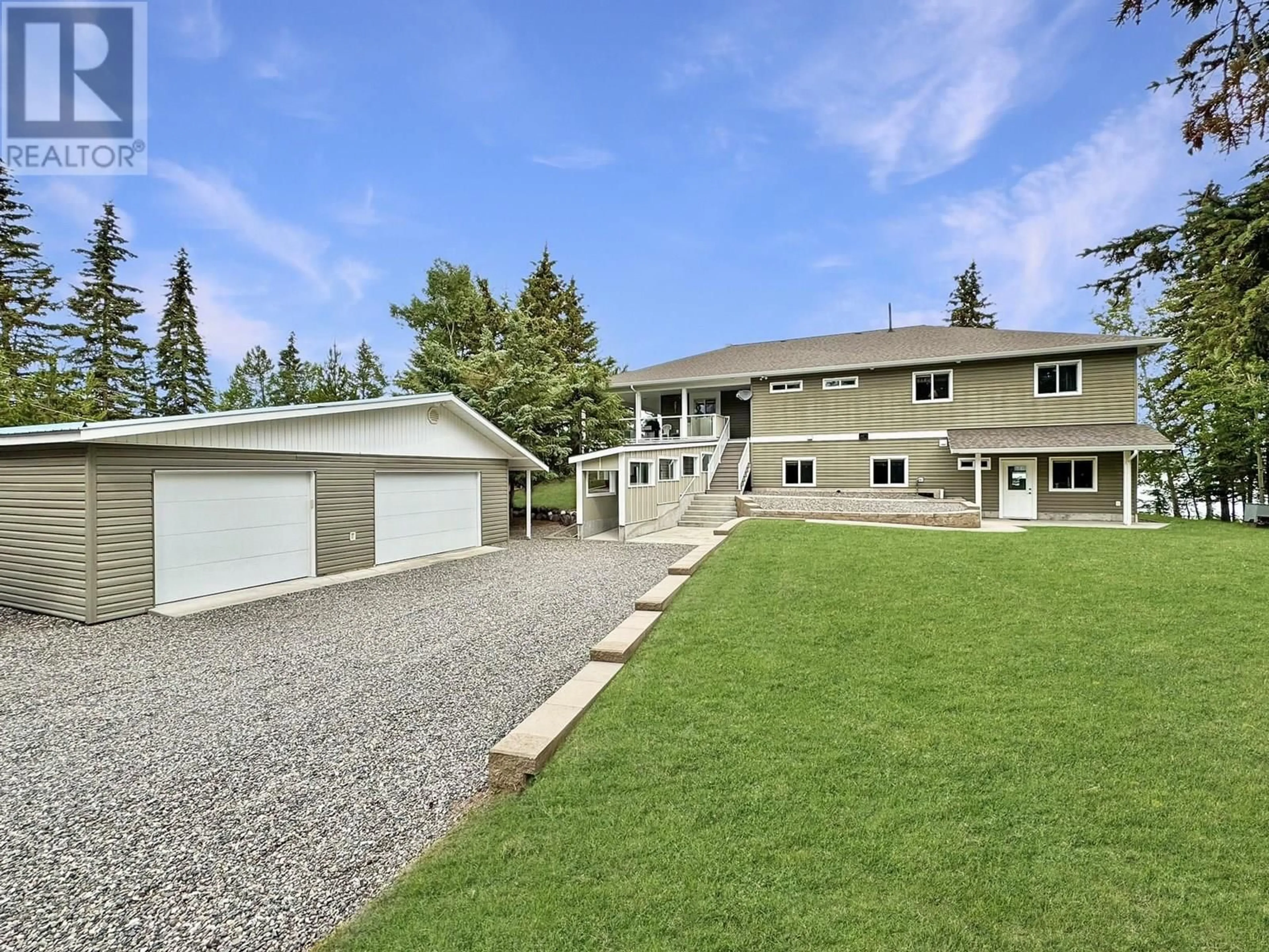 A pic from outside/outdoor area/front of a property/back of a property/a pic from drone, unknown for 1371 GREEN LAKE ROAD, Green Lake British Columbia V0K2K2