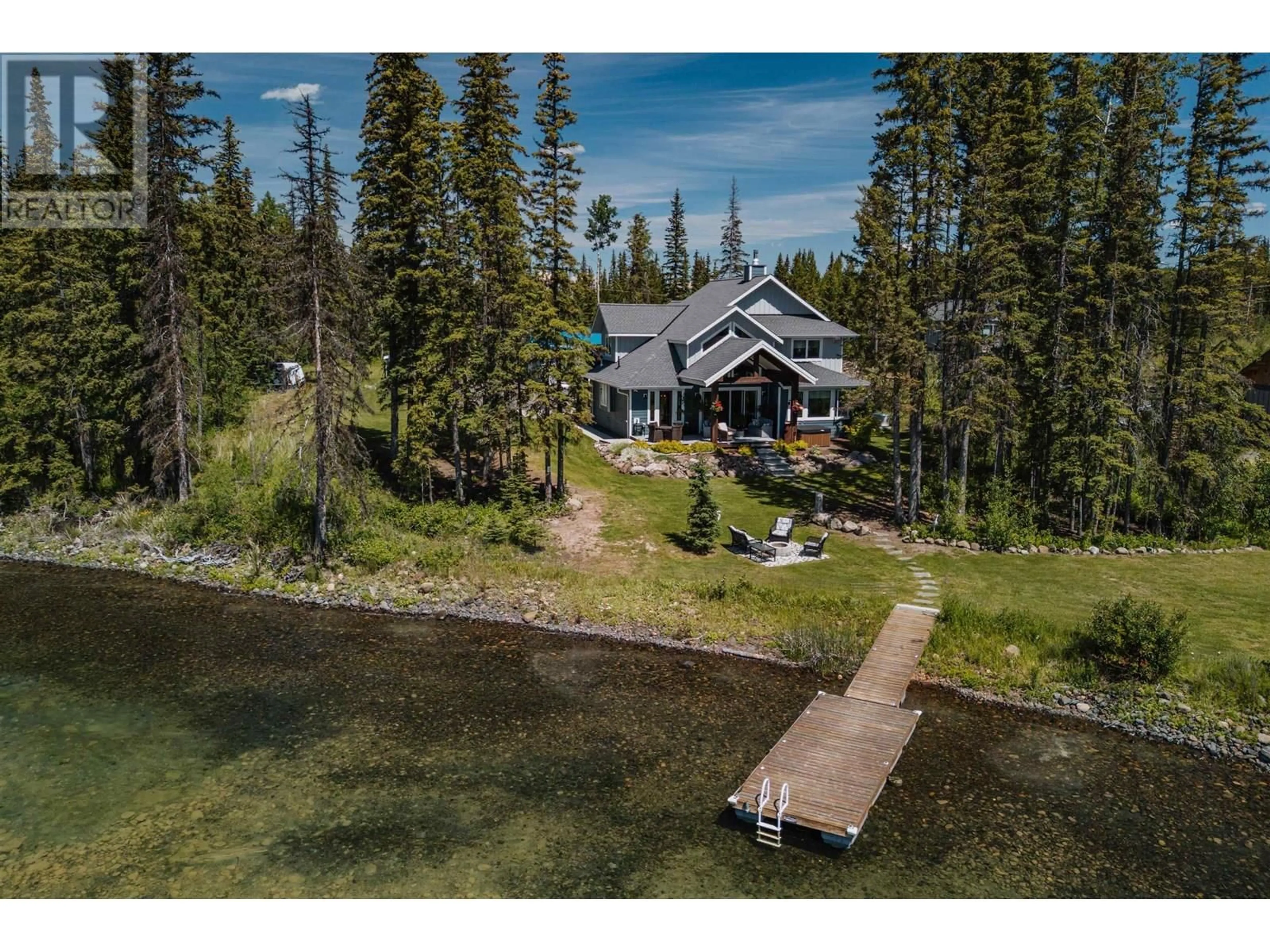 A pic from outside/outdoor area/front of a property/back of a property/a pic from drone, water/lake/river/ocean view for 7351 MAGNUSSEN ROAD, Lone Butte British Columbia V0K1X1