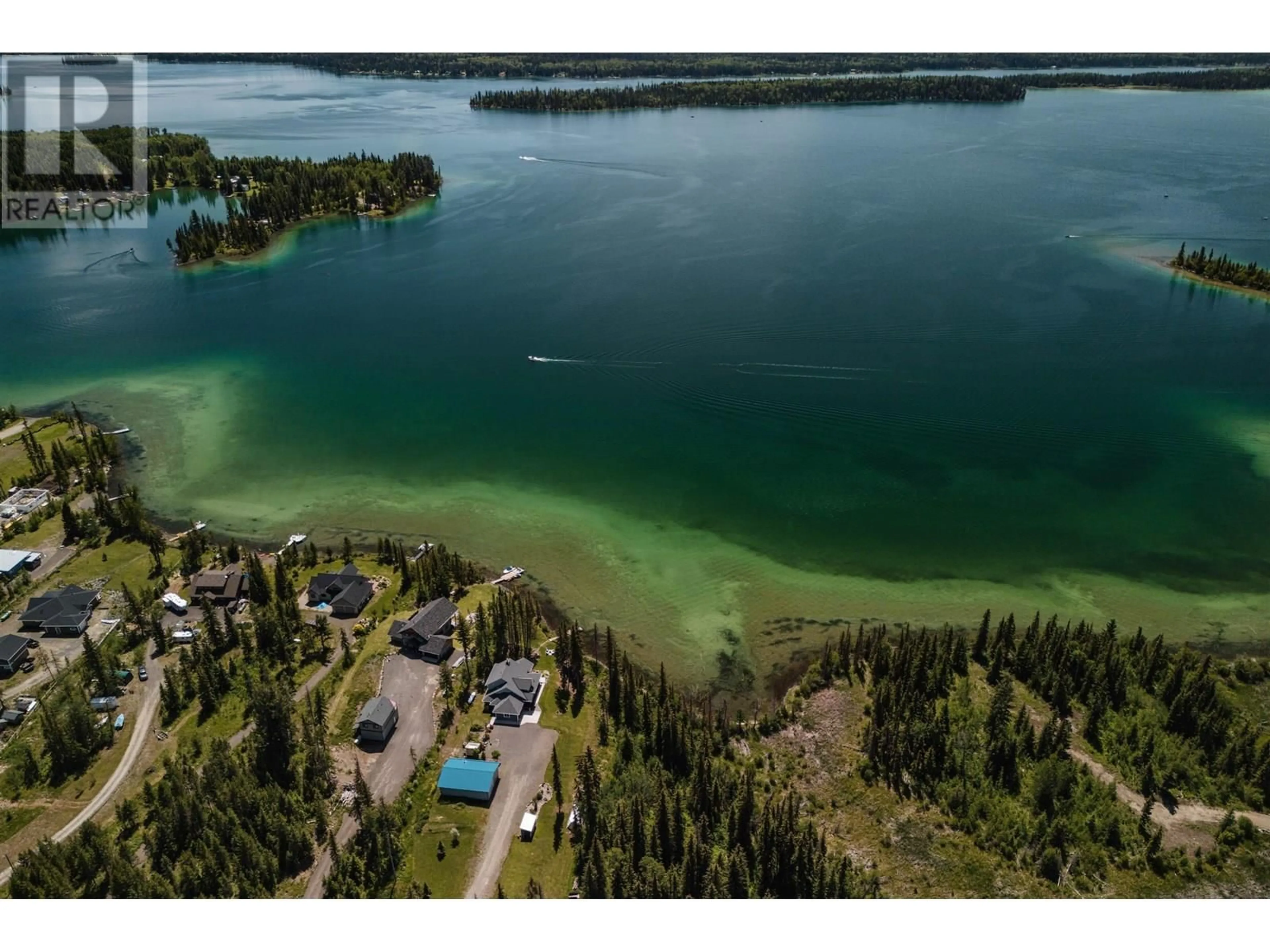 A pic from outside/outdoor area/front of a property/back of a property/a pic from drone, water/lake/river/ocean view for 7351 MAGNUSSEN ROAD, Lone Butte British Columbia V0K1X1