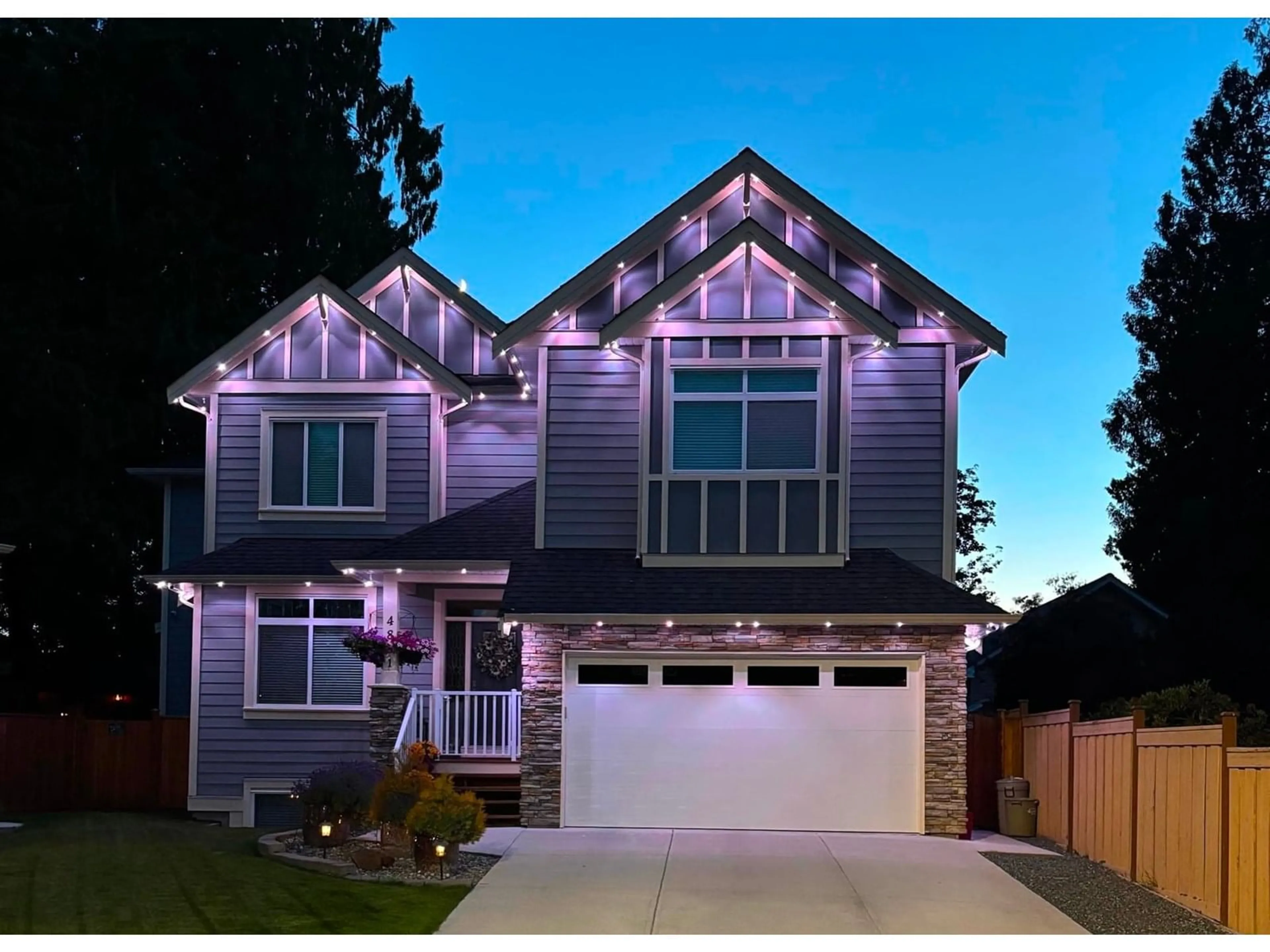 Home with vinyl exterior material, street for 4851 201A, Langley British Columbia V3A4J6