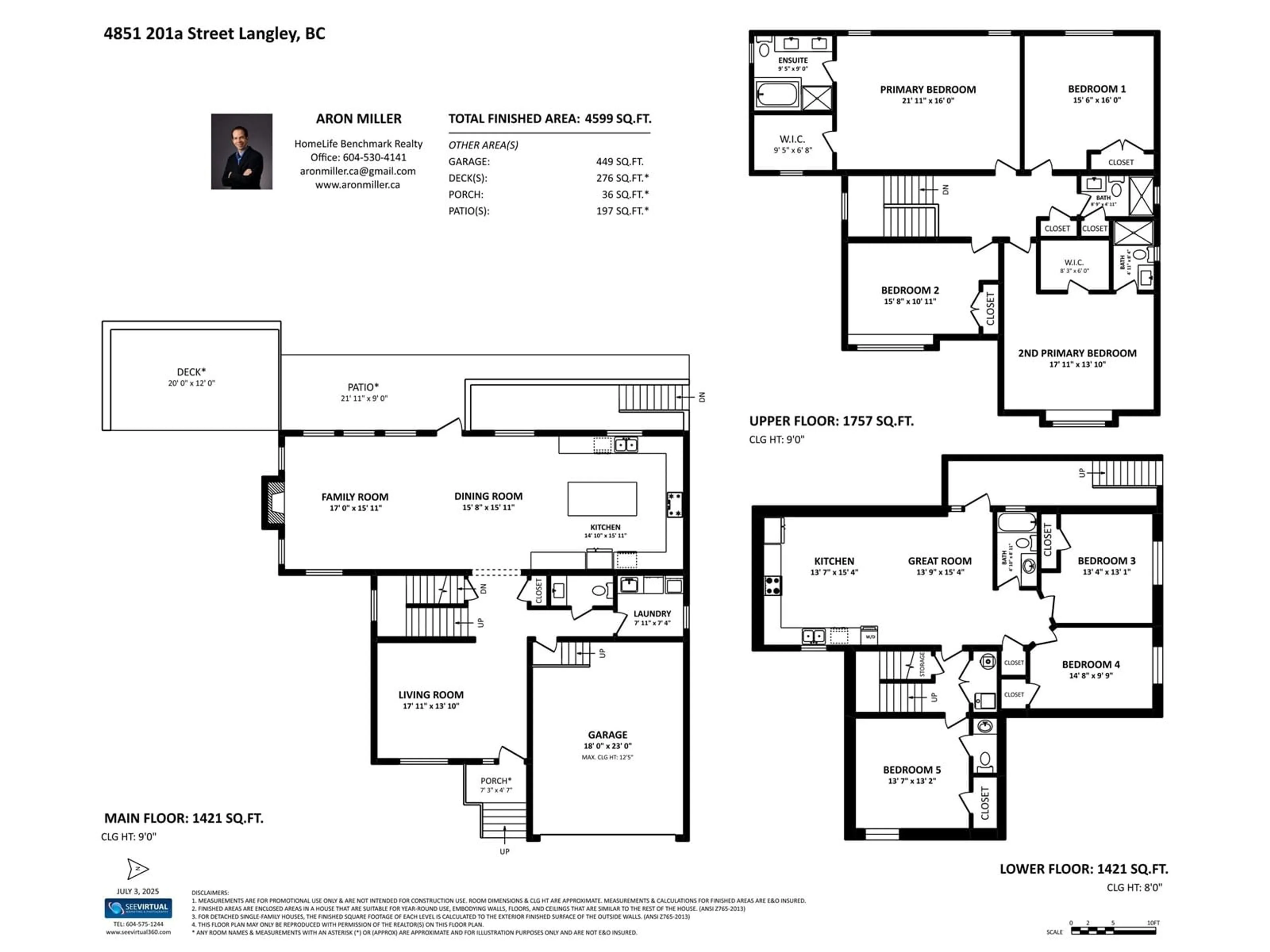Floor plan for 4851 201A, Langley British Columbia V3A4J6