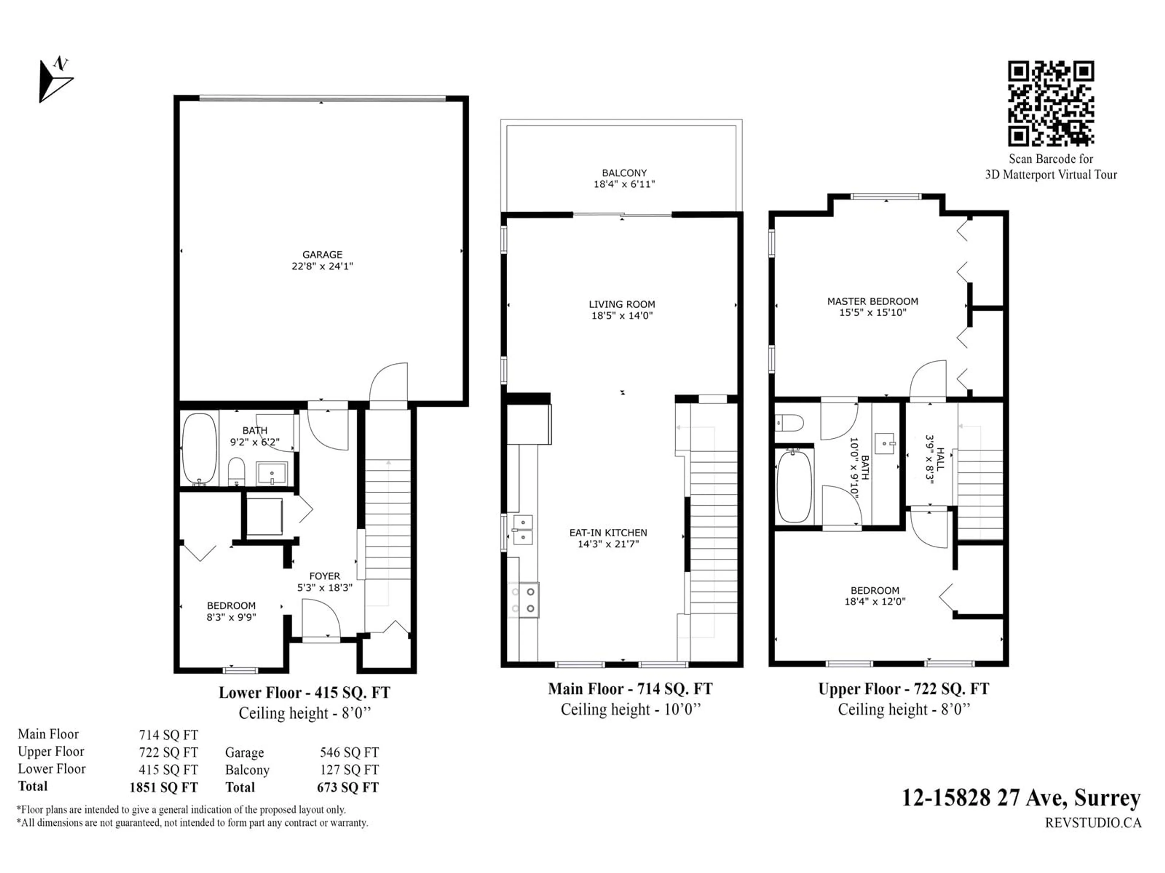 Floor plan for 12 - 15828 27, Surrey British Columbia V3Z0X4