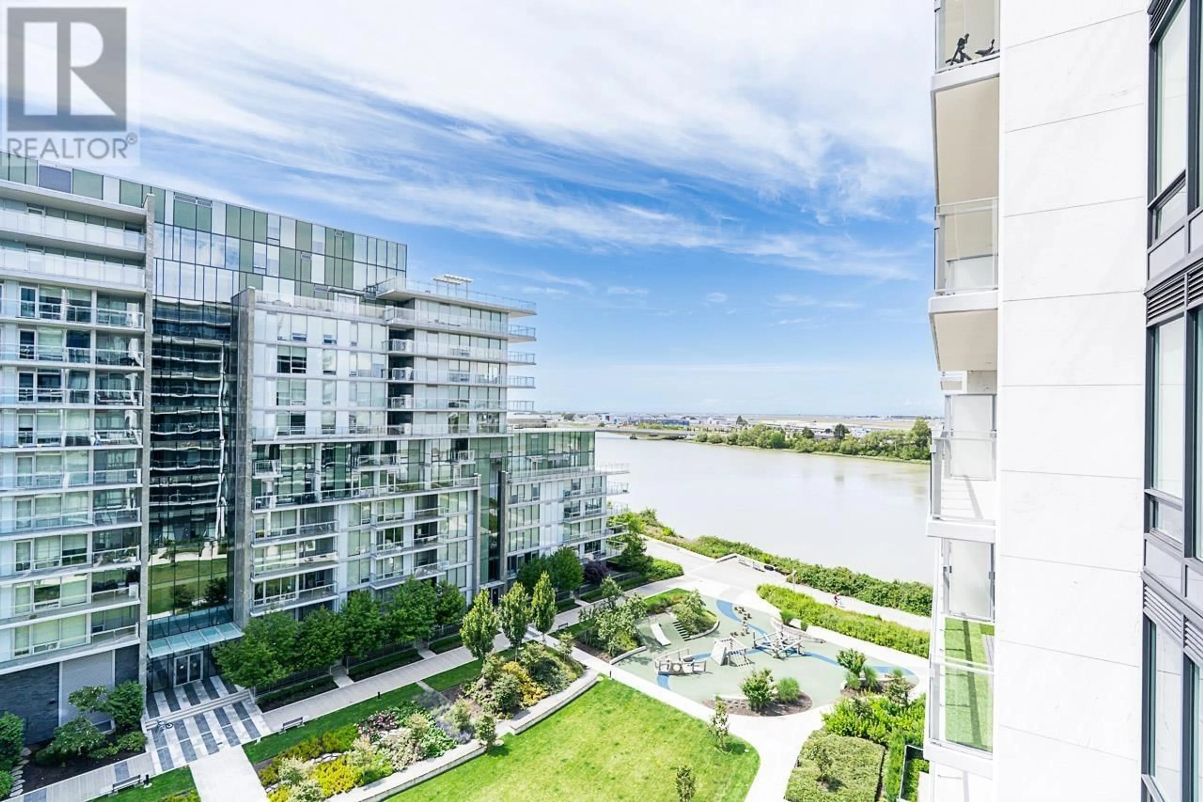 Patio, water/lake/river/ocean view for 814 - 6811 PEARSON WAY, Richmond British Columbia V7C0E7
