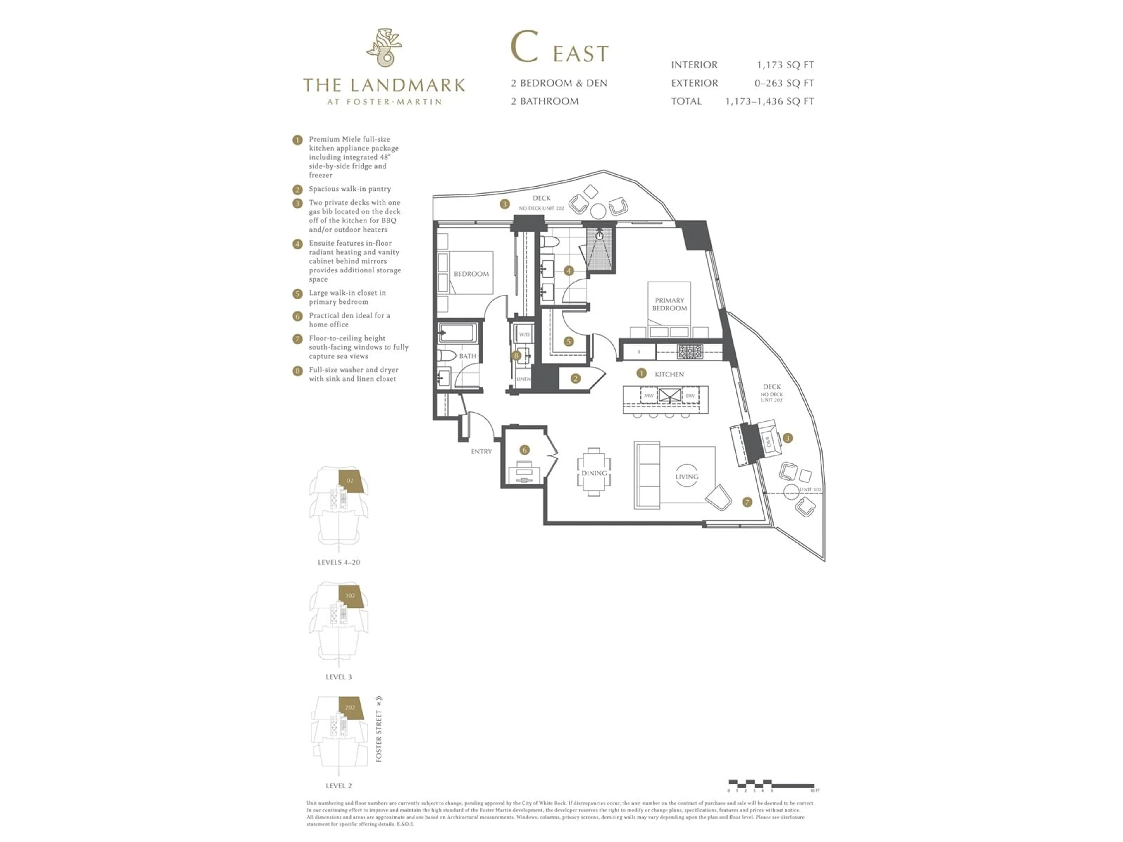 Floor plan for 1302 - 1475 FOSTER, White Rock British Columbia V4B3W7