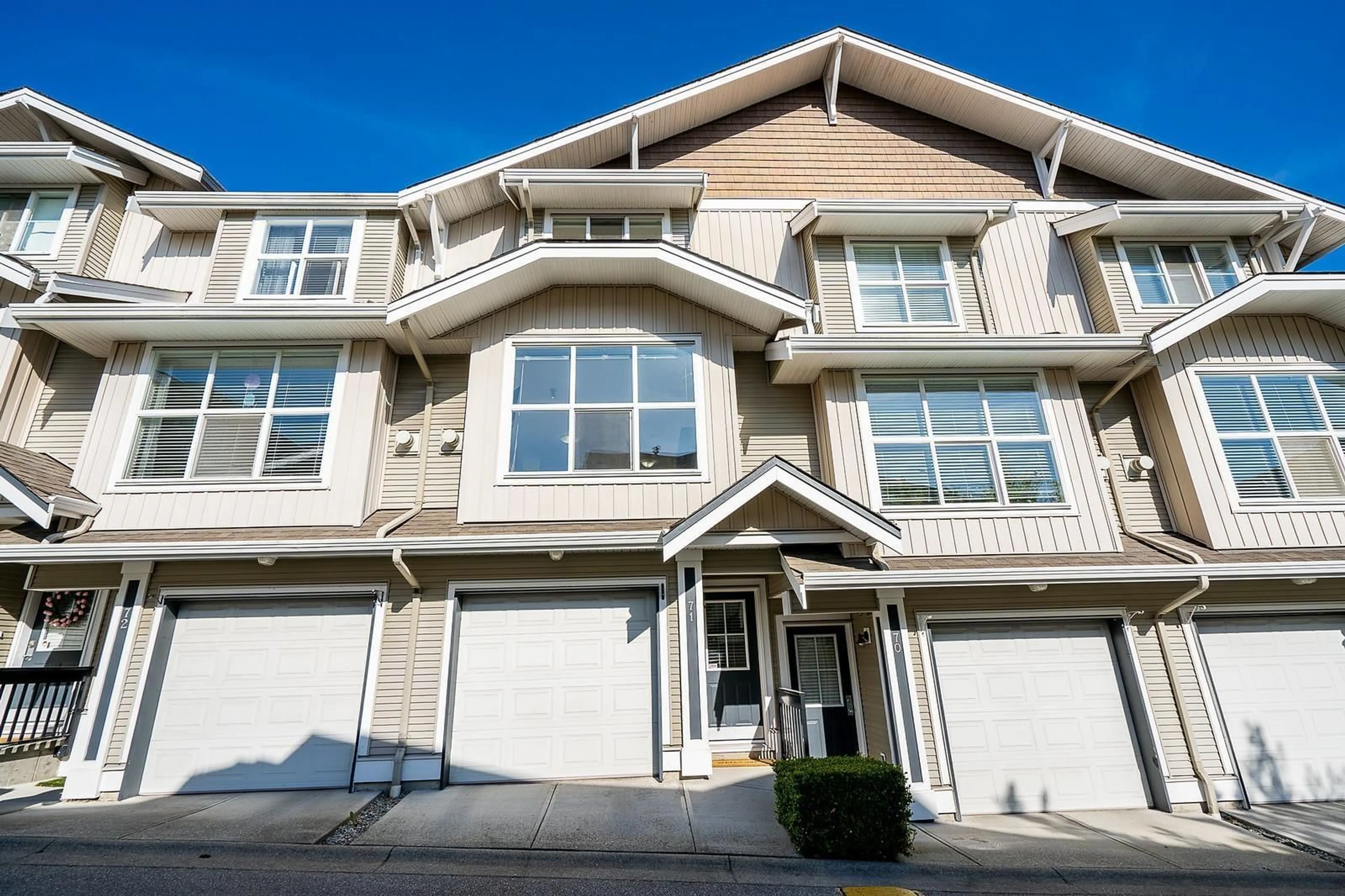 Home with vinyl exterior material, street for 71 - 20460 66, Langley British Columbia V2Y3B6