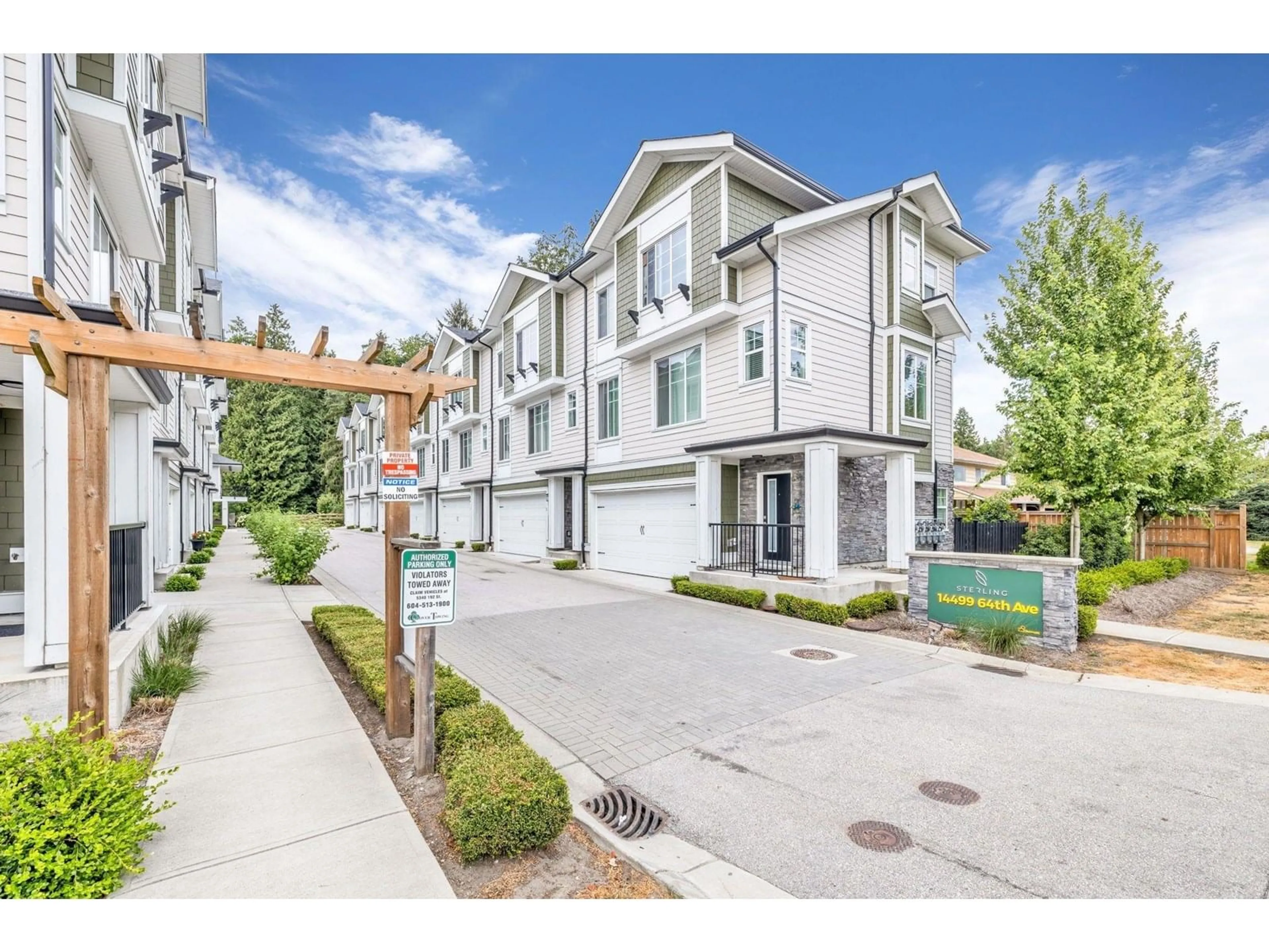 A pic from outside/outdoor area/front of a property/back of a property/a pic from drone, street for 2 - 14499 64, Surrey British Columbia V3S1X5