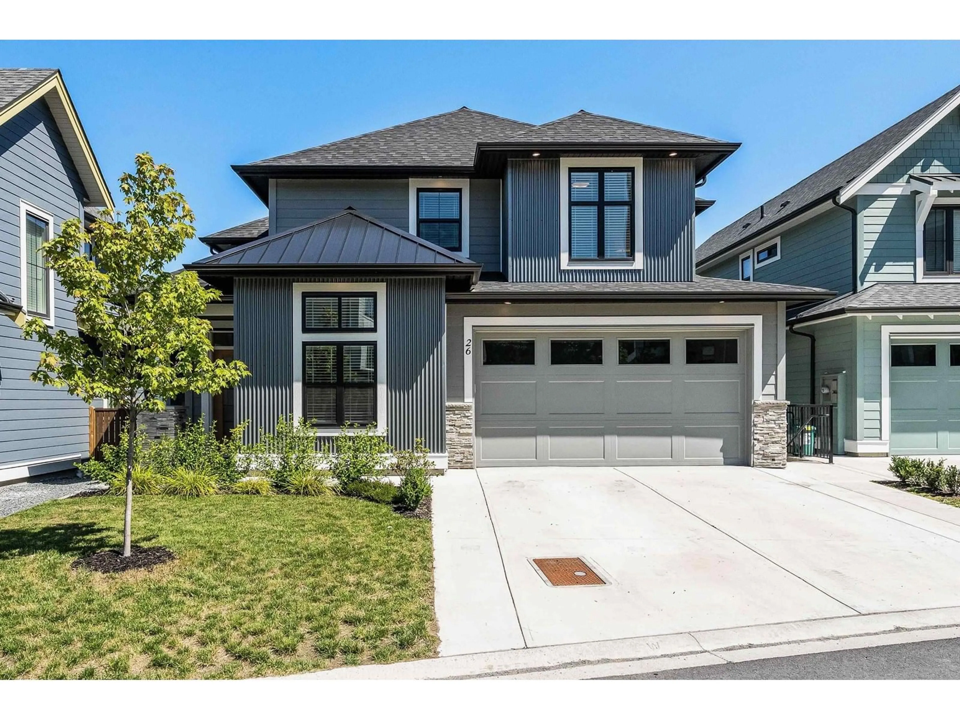 Home with brick exterior material, street for 26 - 46211 PROMONTORY ROAD, Chilliwack British Columbia V2R6E4