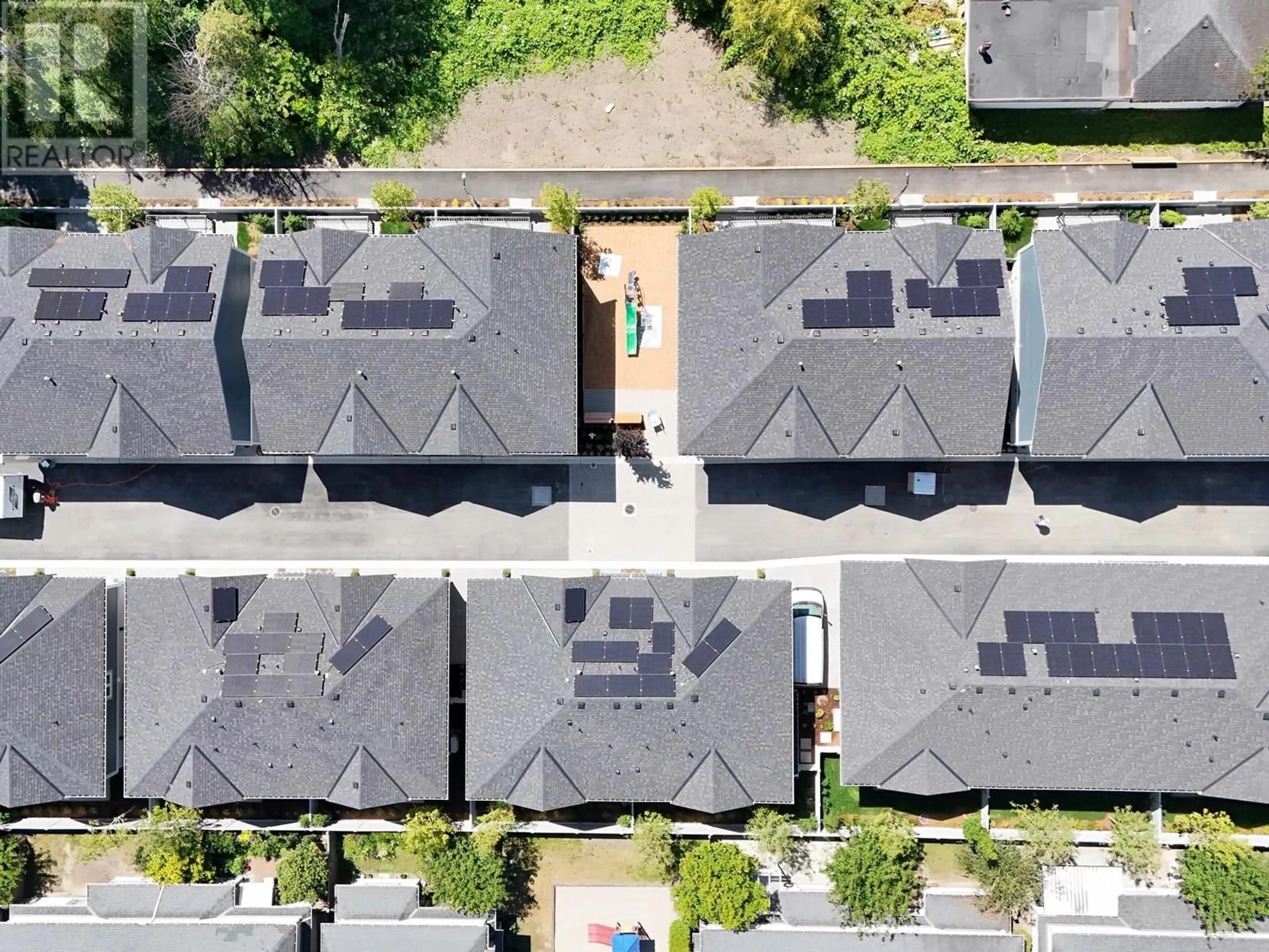A pic from outside/outdoor area/front of a property/back of a property/a pic from drone, street for 1 - 7100 ASH STREET, Richmond British Columbia V6Y0N4