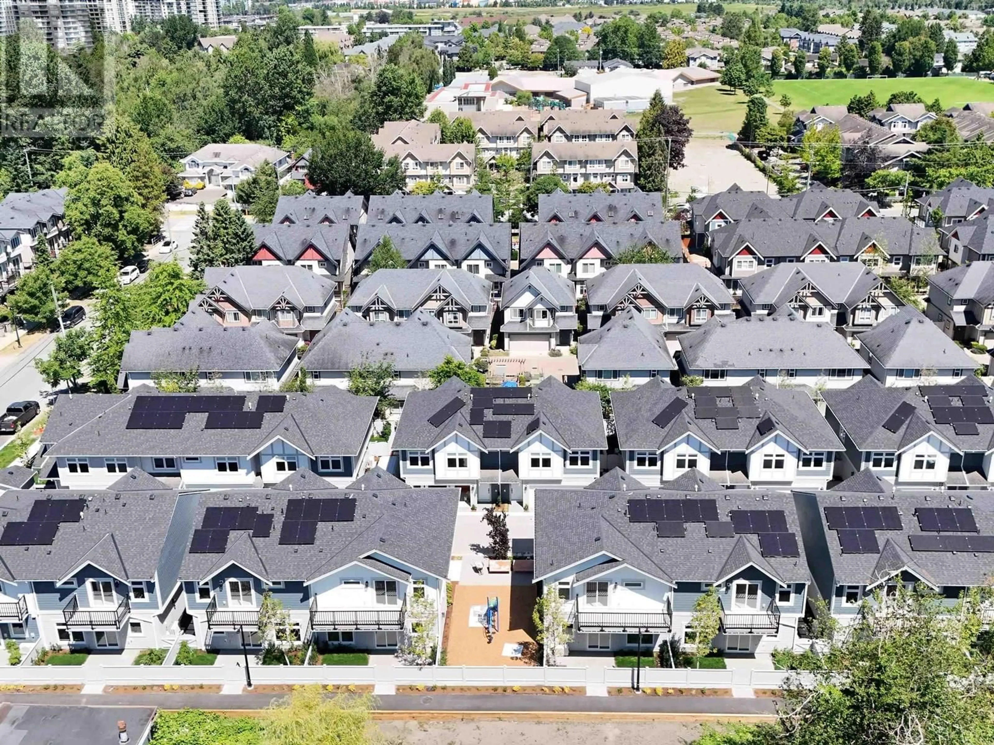 A pic from outside/outdoor area/front of a property/back of a property/a pic from drone, unknown for 9 - 7100 ASH STREET, Richmond British Columbia V6Y0N4