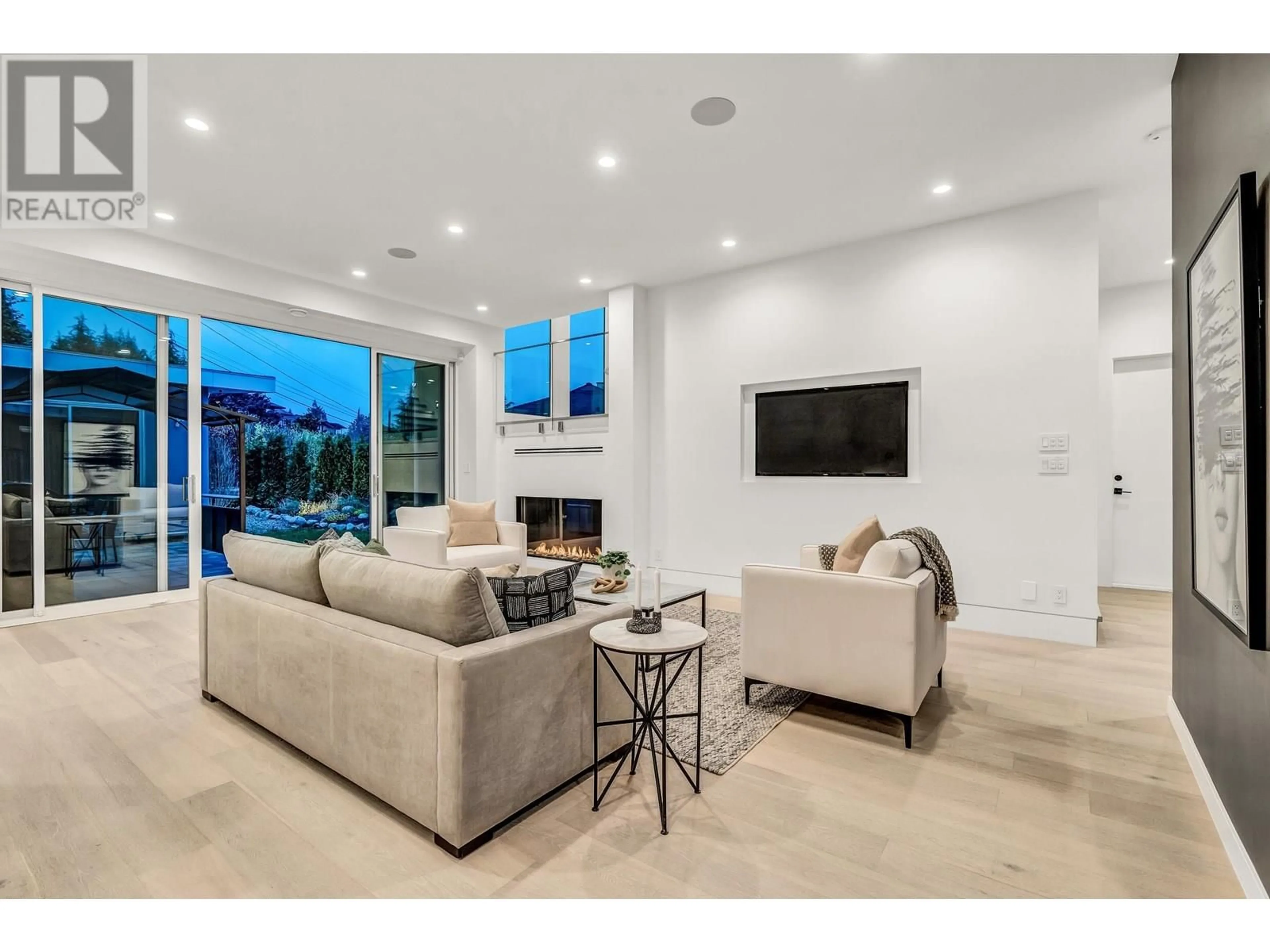 Living room with furniture, ceramic/tile floor for 4500 CANTERBURY CRESCENT, North Vancouver British Columbia V7R3N6