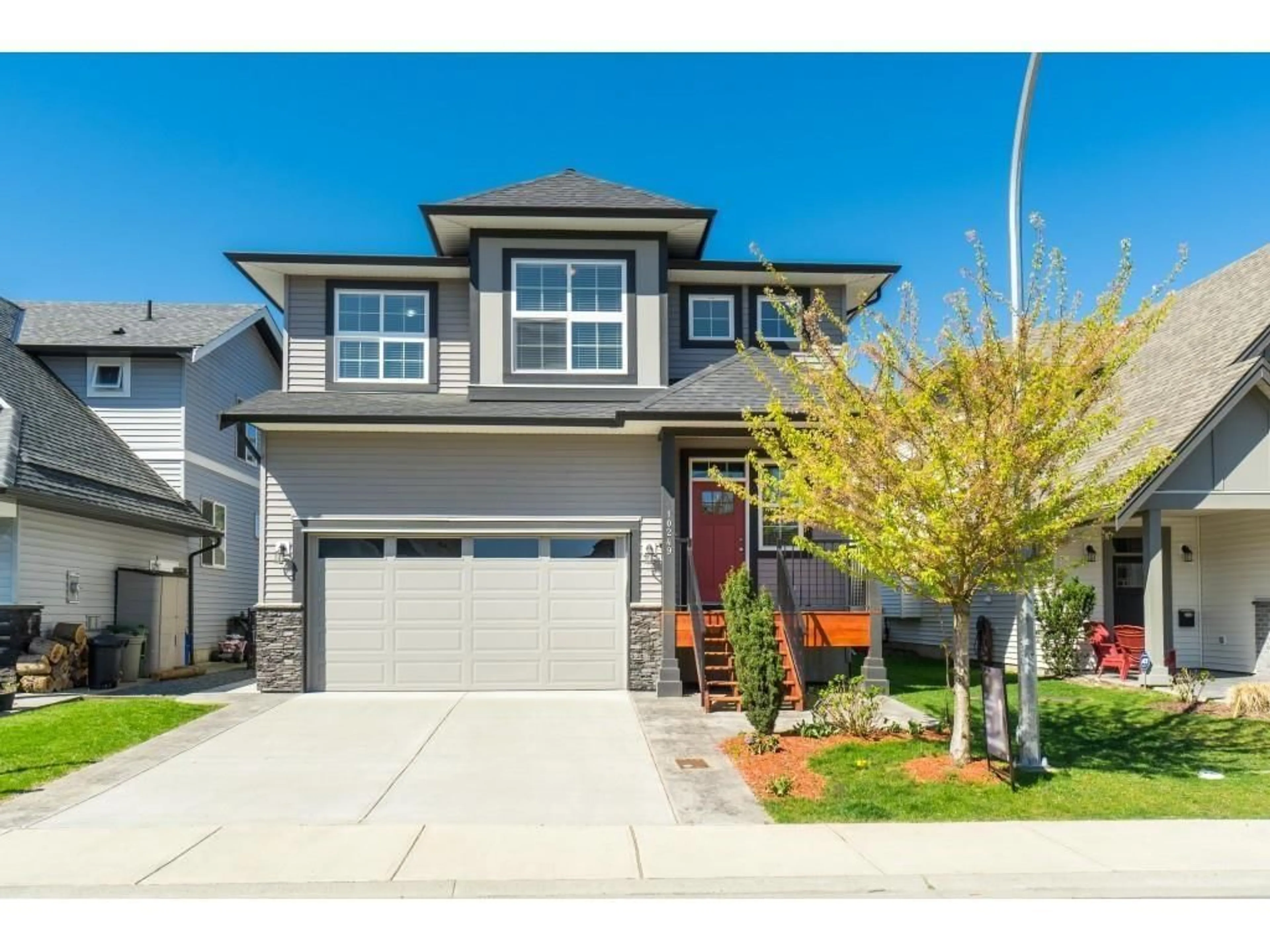 Home with vinyl exterior material, street for 10249 MANOR DRIVE, Chilliwack British Columbia V2P5Y7