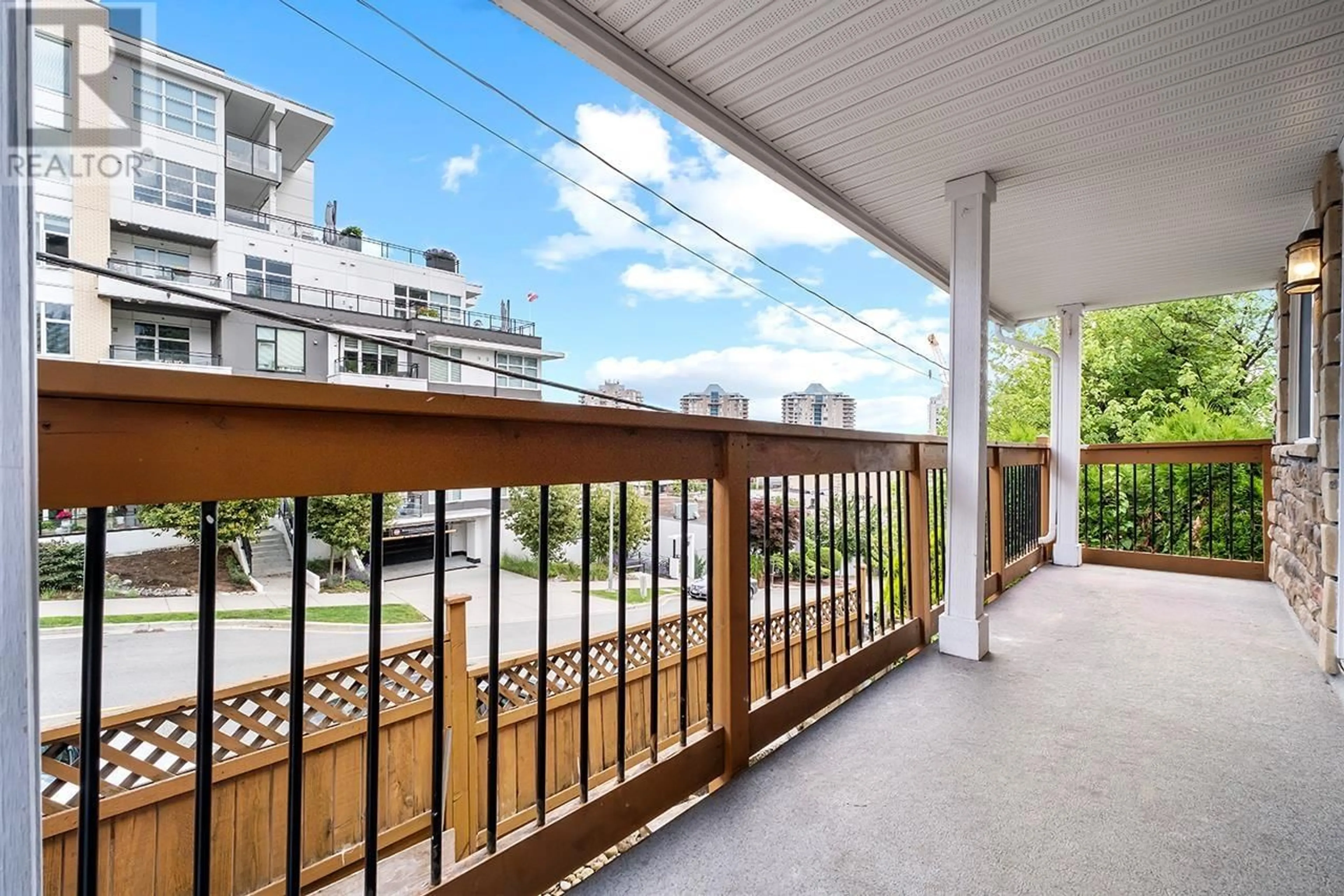 Balcony in the apartment, city buildings view from balcony for 1011 AUCKLAND STREET, New Westminster British Columbia V3M1K9