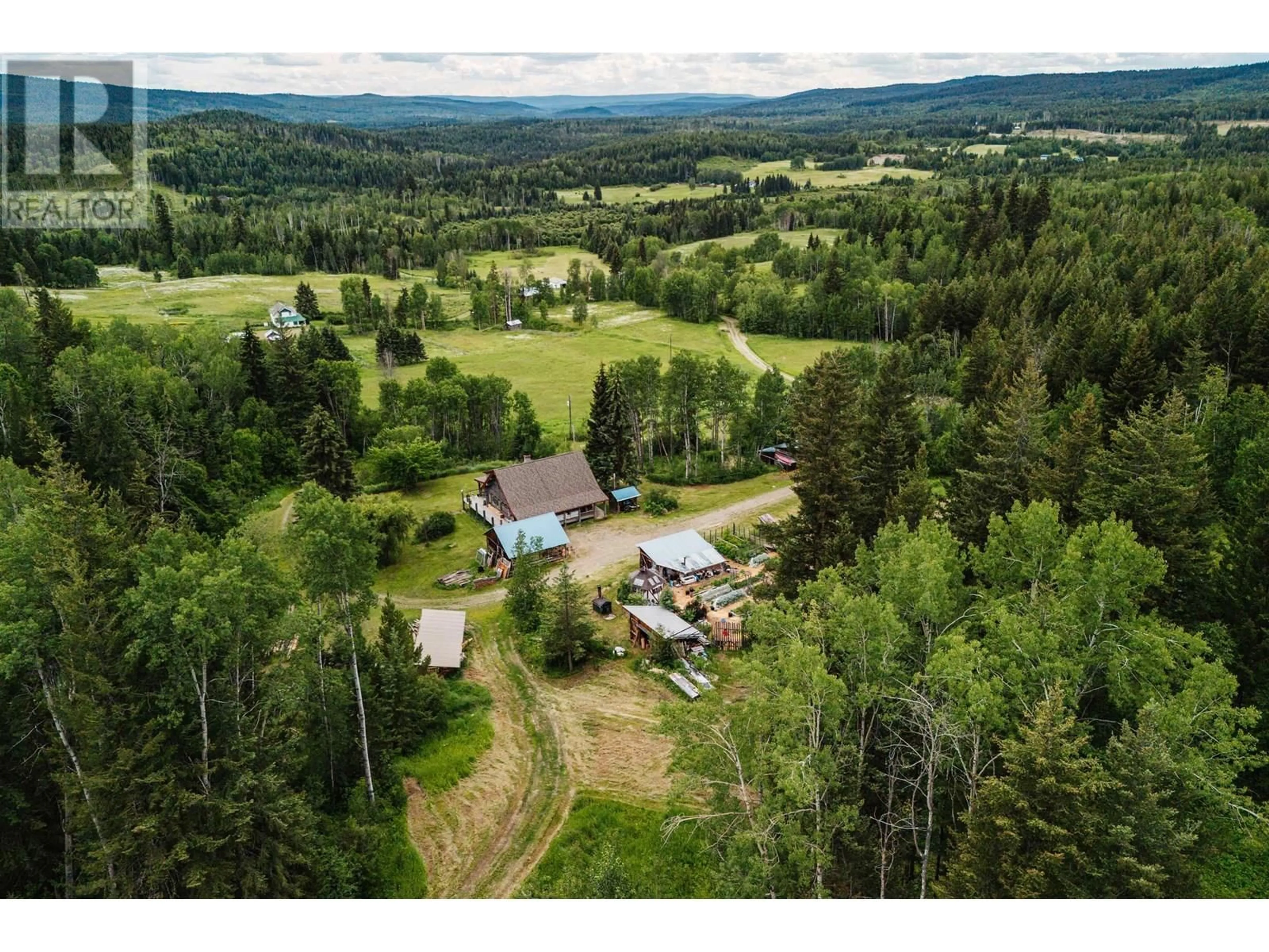 A pic from outside/outdoor area/front of a property/back of a property/a pic from drone, forest/trees view for 6661 BISS ROAD, Forest Grove British Columbia V0K1M0