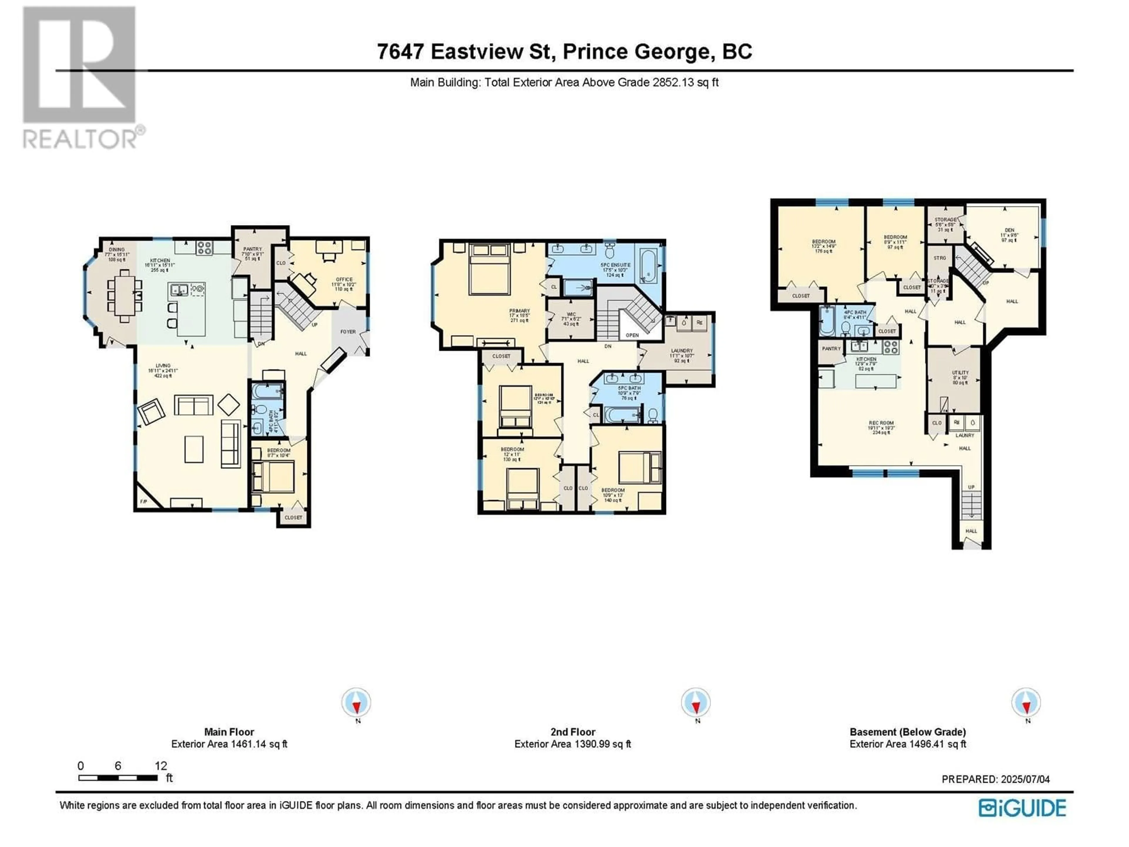 Floor plan for 7647 EASTVIEW STREET, Prince George British Columbia V2N6X9