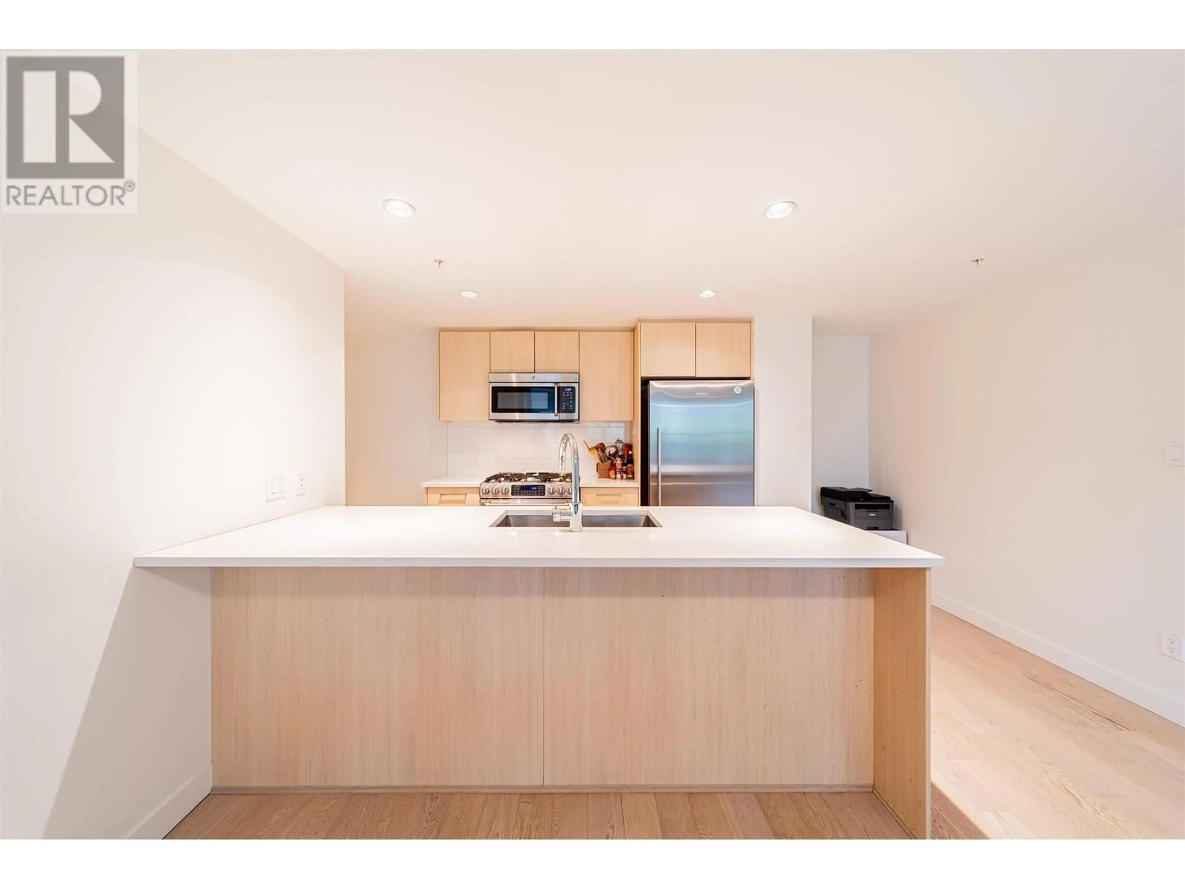 Standard kitchen, wood/laminate floor for 201 - 9060 UNIVERSITY CRESCENT, Burnaby British Columbia V5A0E1
