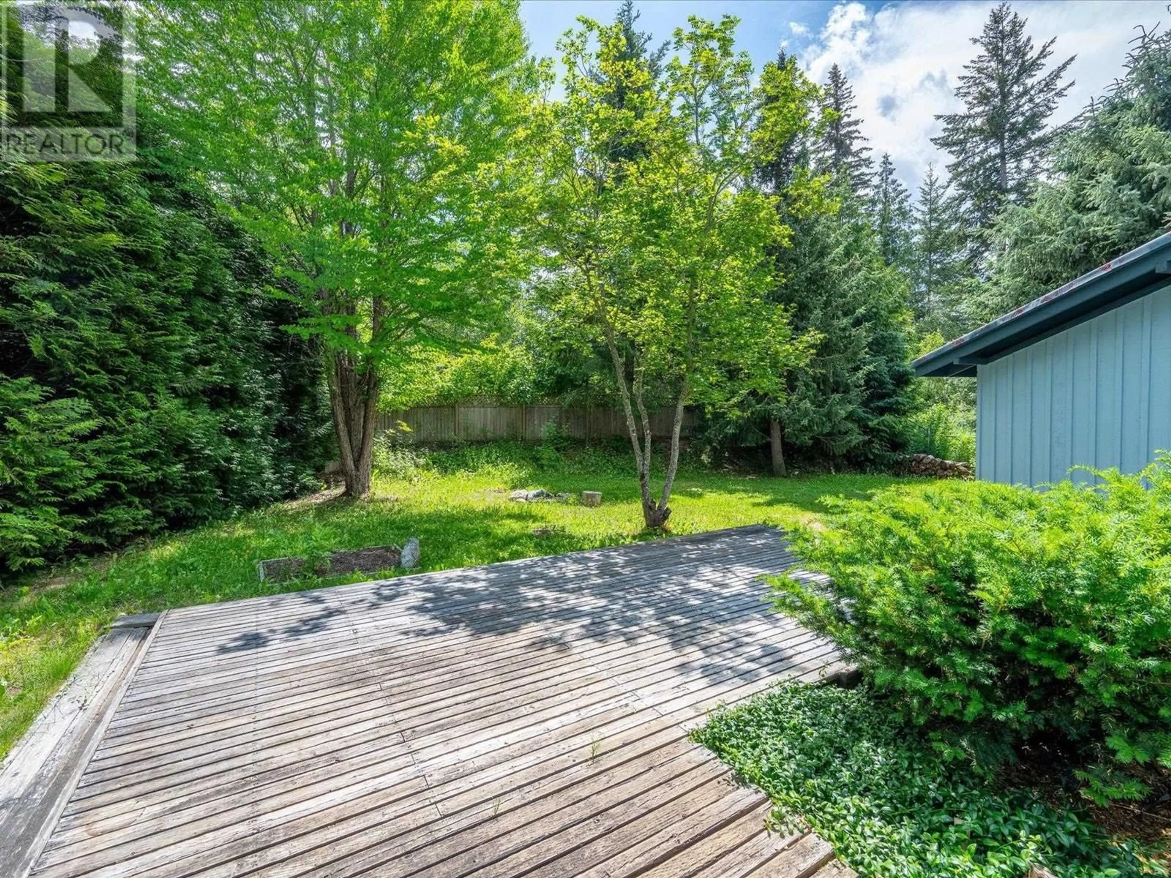 Patio, forest/trees view for 6400 EASY STREET, Whistler British Columbia V8E0C5