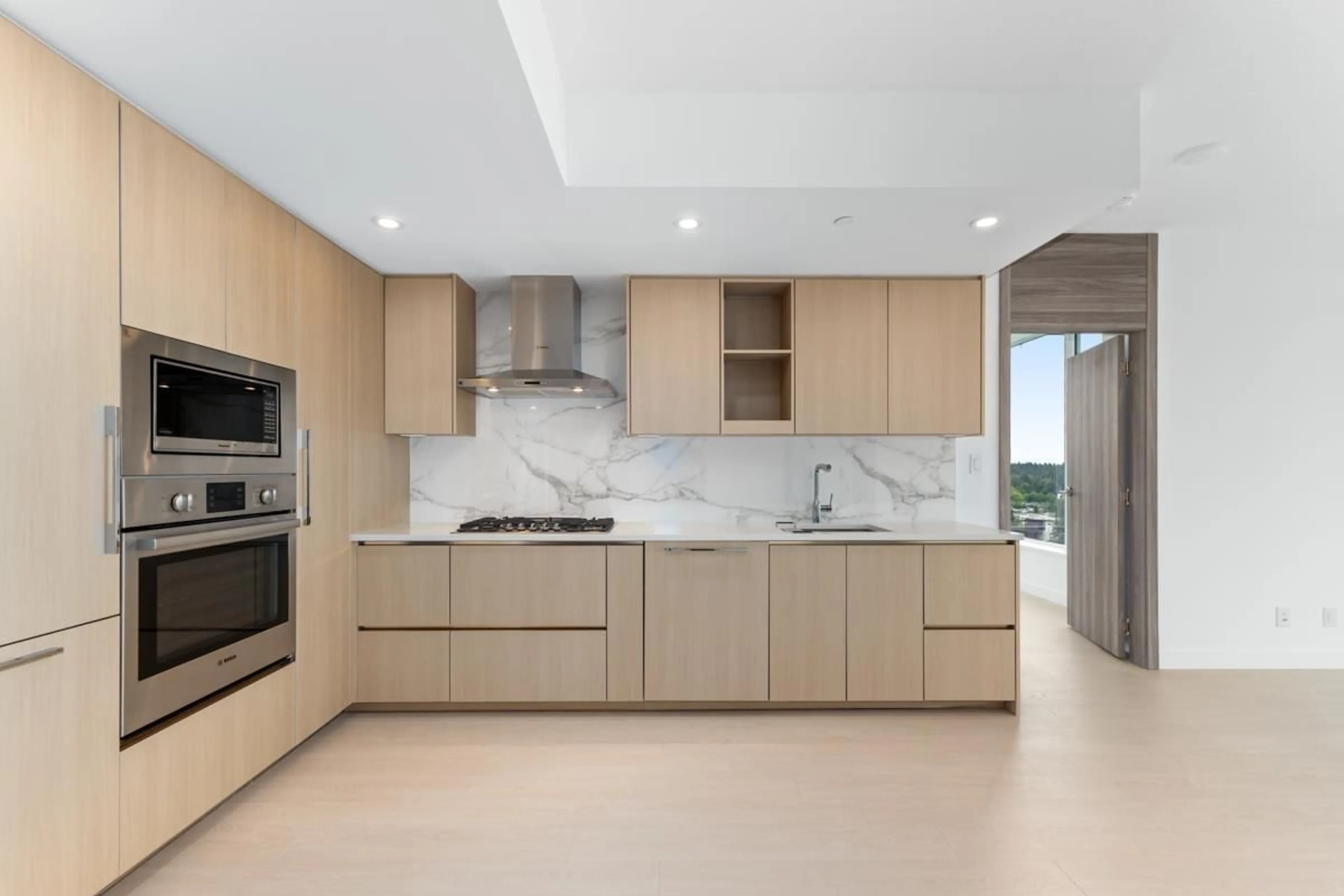 Contemporary kitchen, ceramic/tile floor for 1805 - 13768 100, Surrey British Columbia V3T0V2