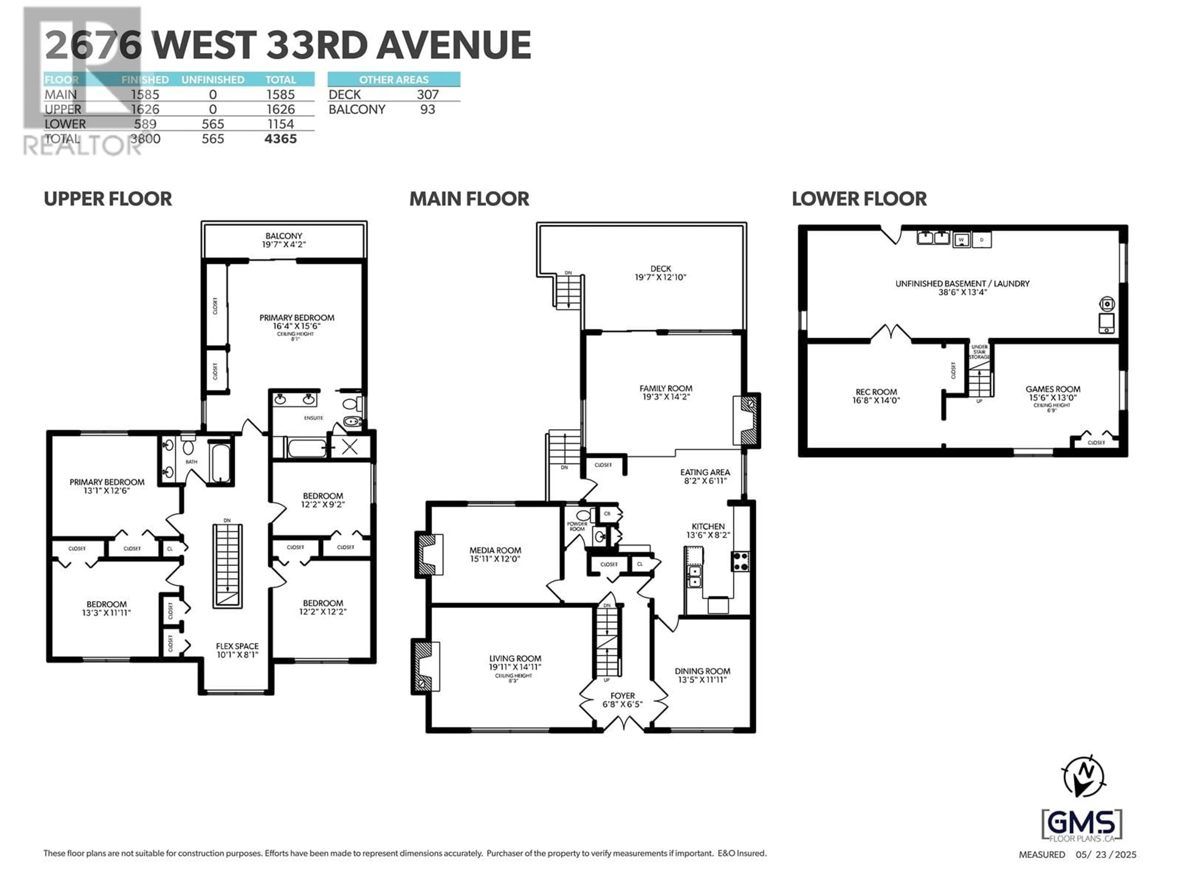 Floor plan for 2676 33RD AVENUE, Vancouver British Columbia V6N2E6