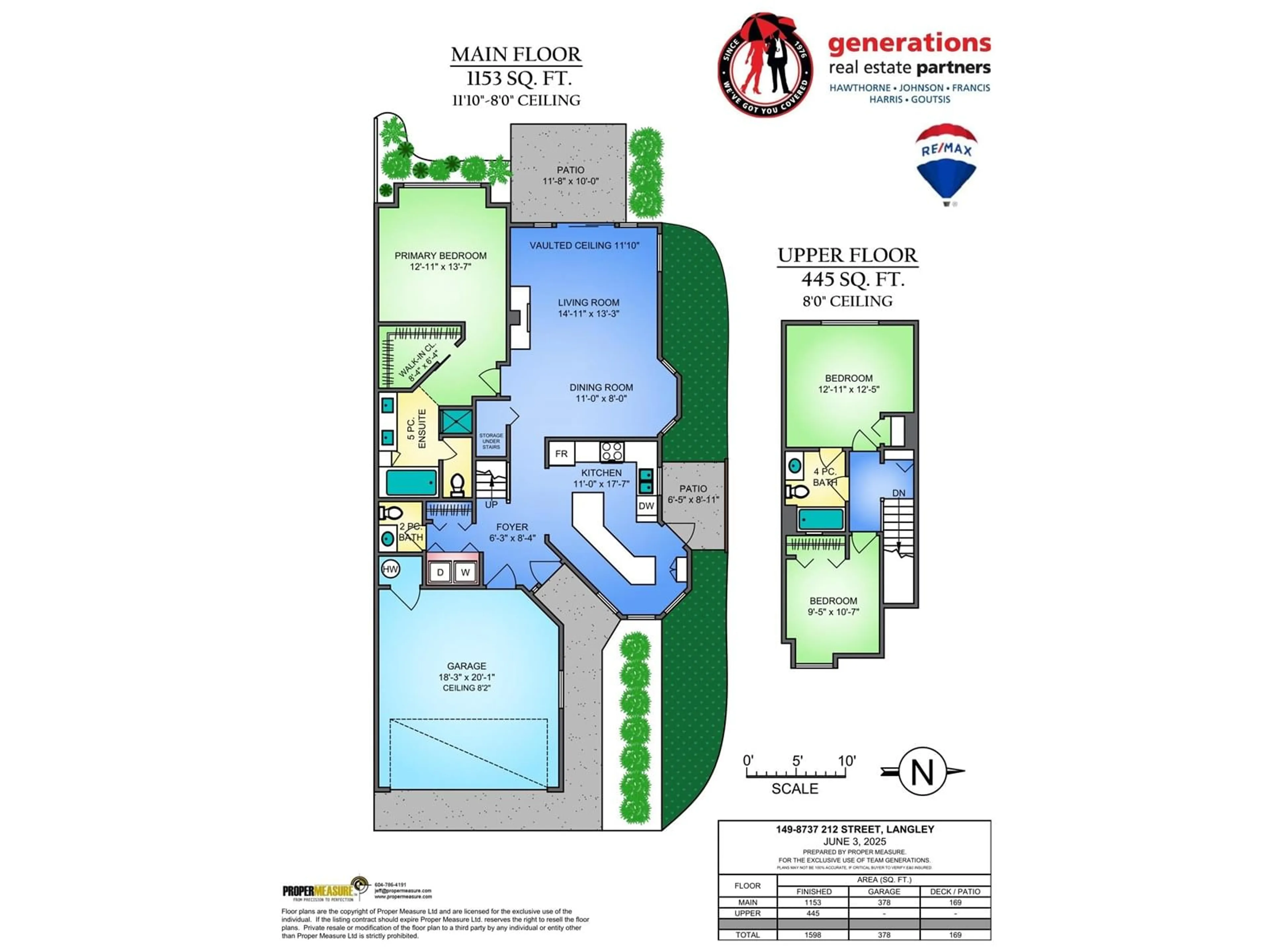 Floor plan for 149 - 8737 212, Langley British Columbia V1M2C8