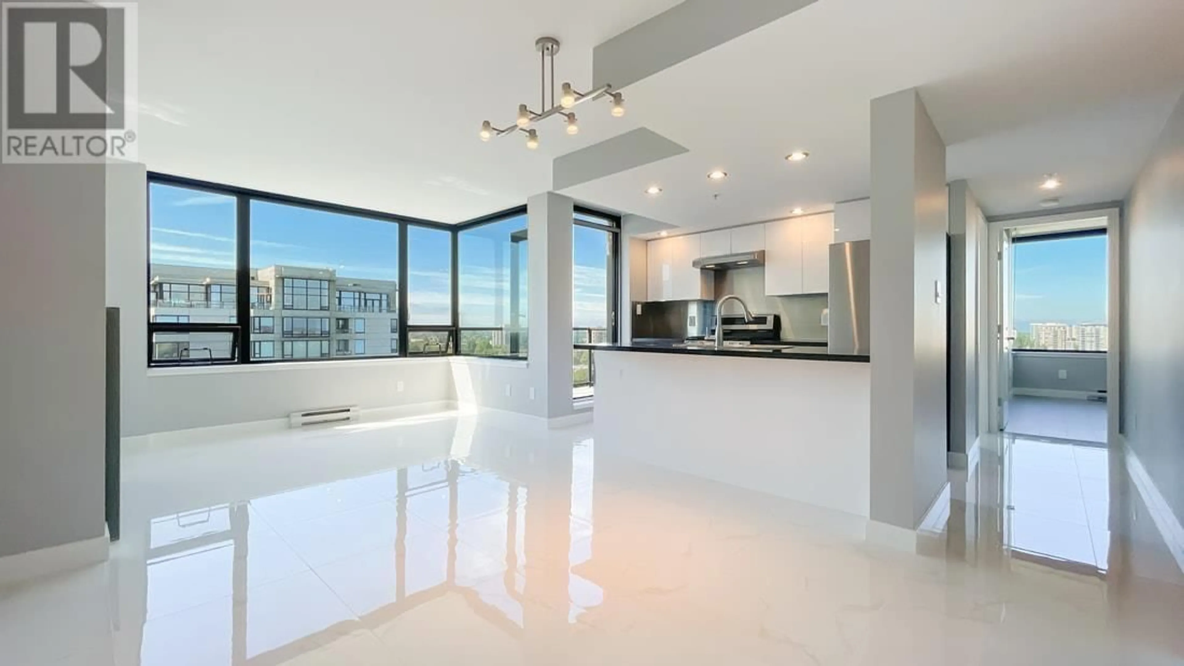 Open concept kitchen, ceramic/tile floor for 1708 - 9180 HEMLOCK DRIVE, Richmond British Columbia V6Y4J5