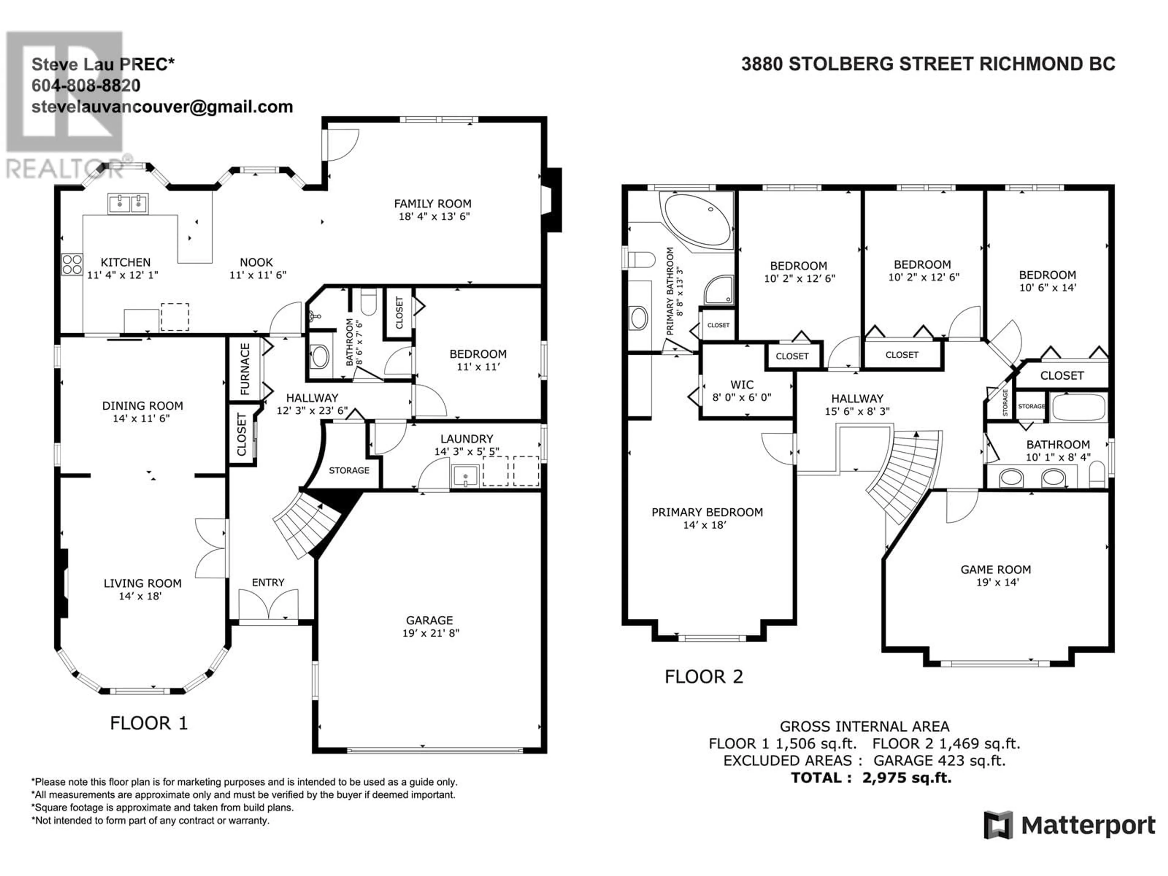 Floor plan for 3880 STOLBERG STREET, Richmond British Columbia V6X3N6