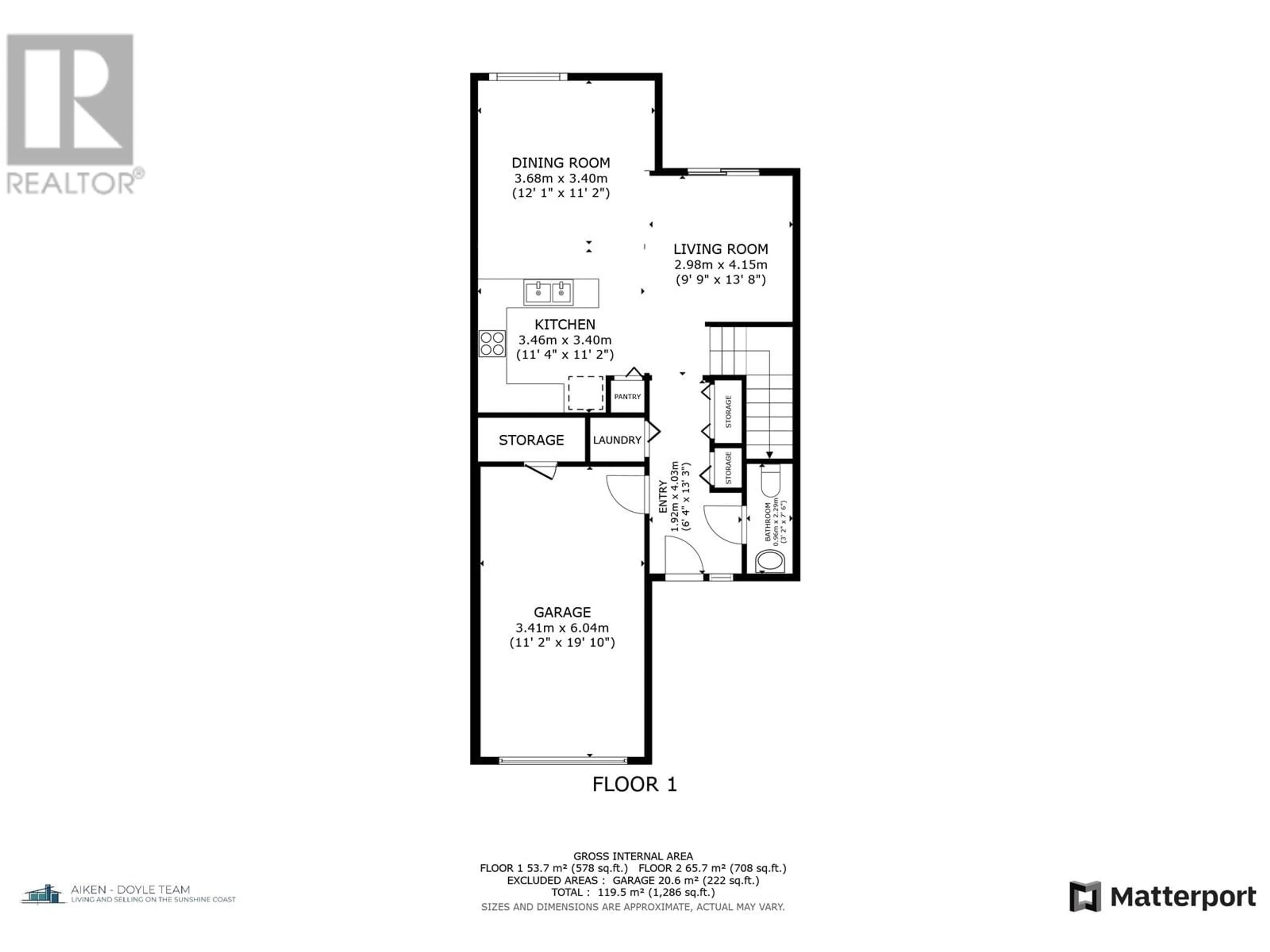 Floor plan for 34 - 735 PARK ROAD, Gibsons British Columbia V0N1V7