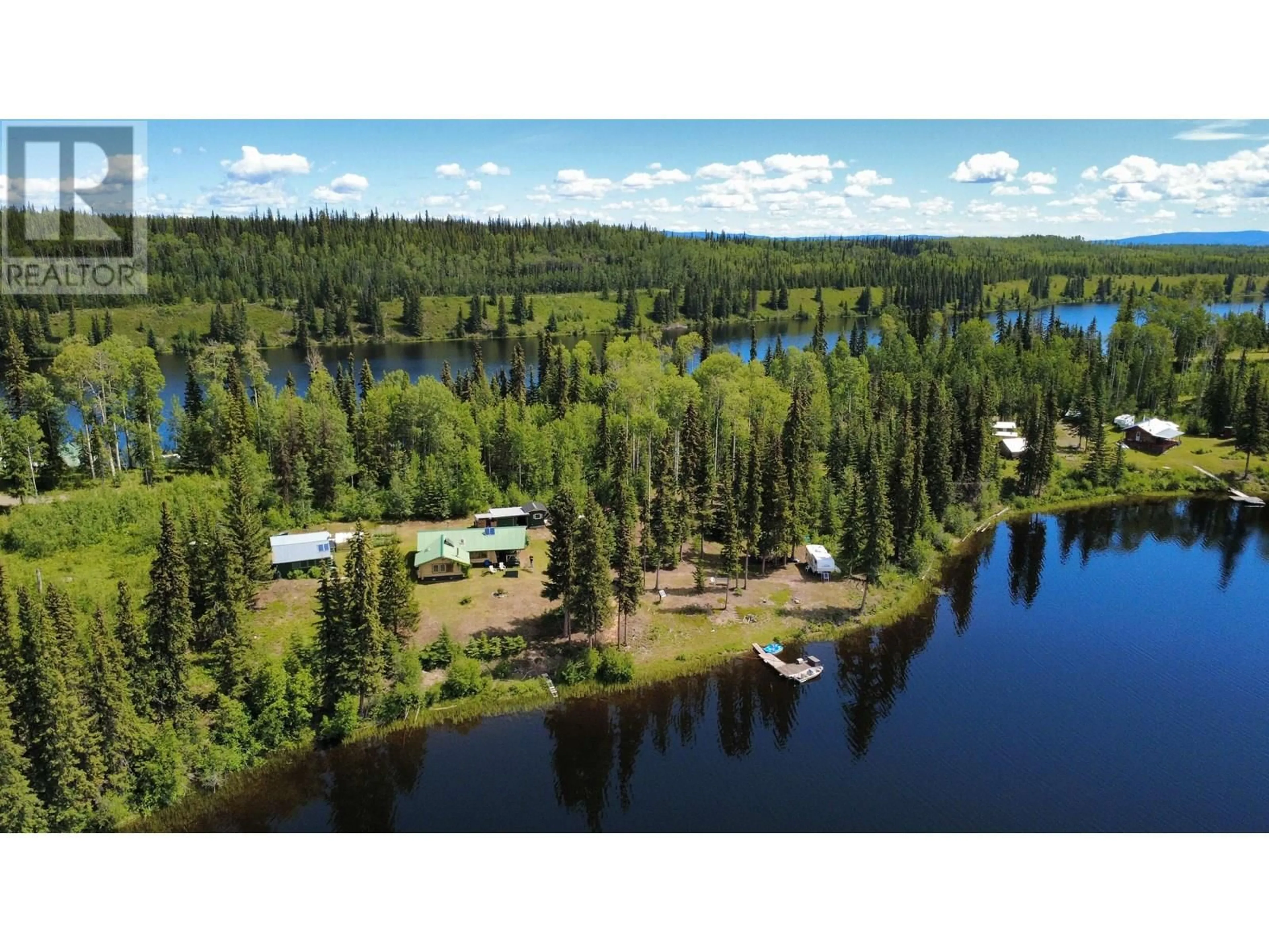 A pic from outside/outdoor area/front of a property/back of a property/a pic from drone, water/lake/river/ocean view for 4428 TITETOWN ROAD, Quesnel British Columbia V2J3H9