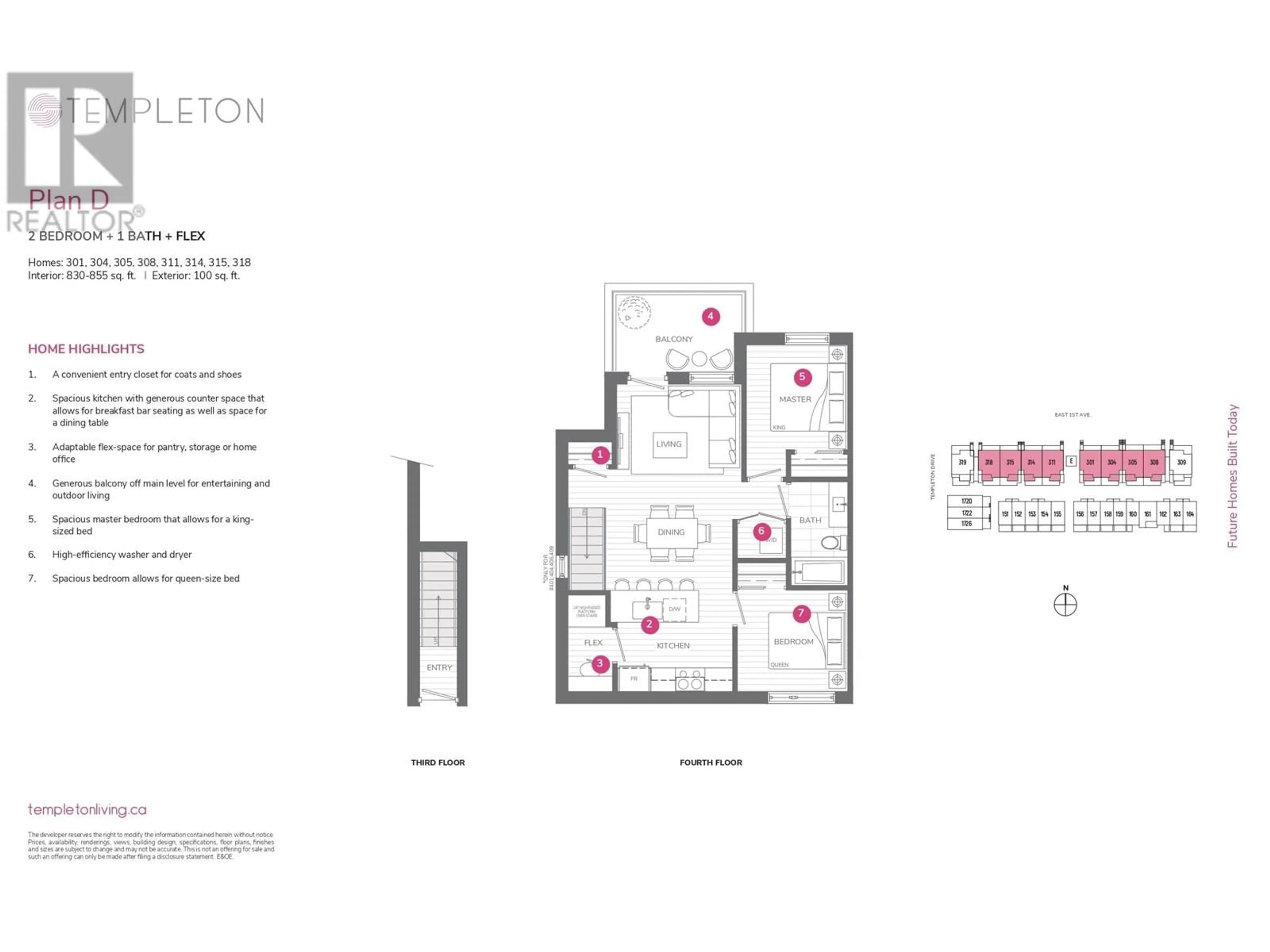 Floor plan for 308 - 2250 1ST AVENUE, Vancouver British Columbia V5N1B6