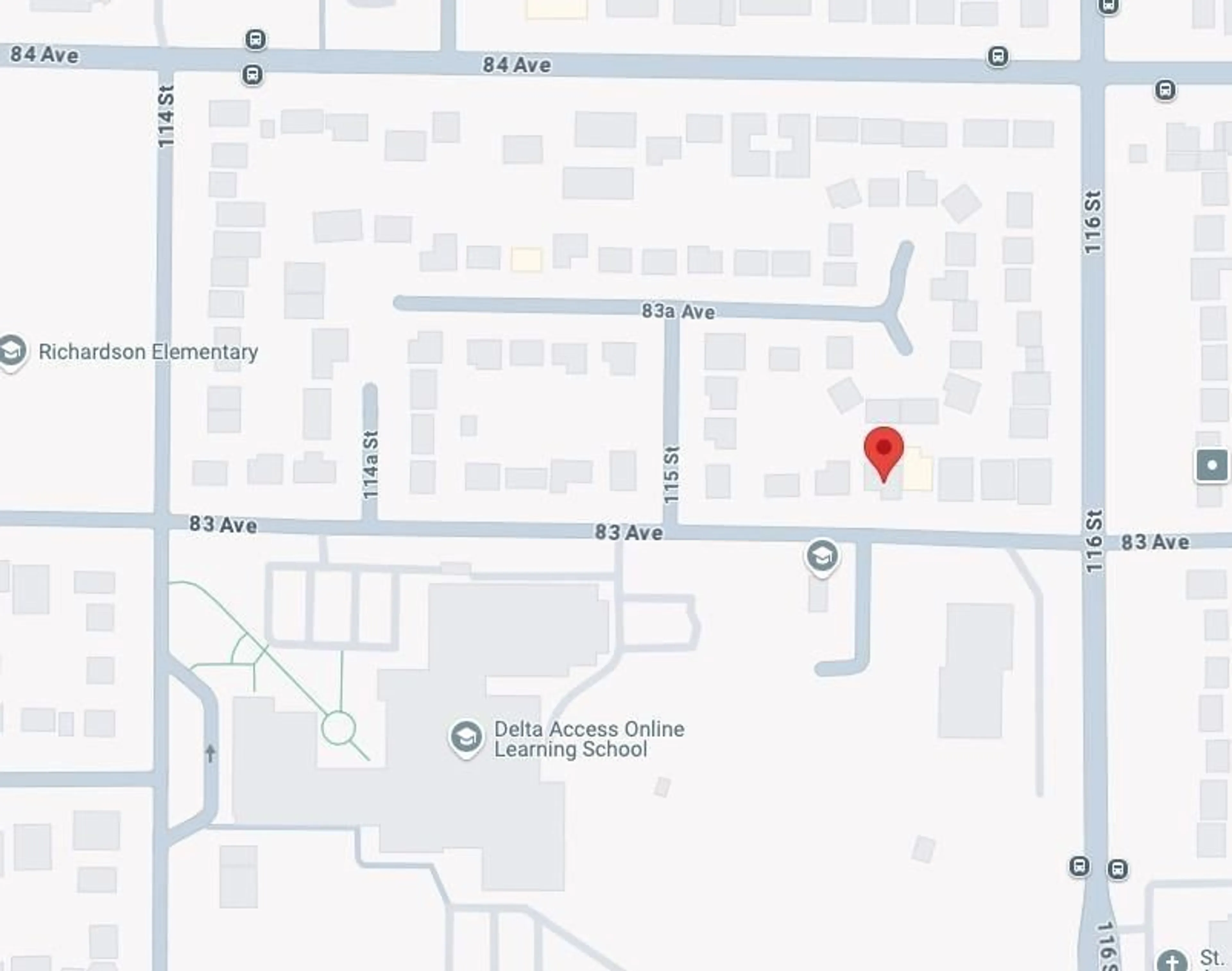 Picture of a map for 11553 83, Delta British Columbia V4C2G9