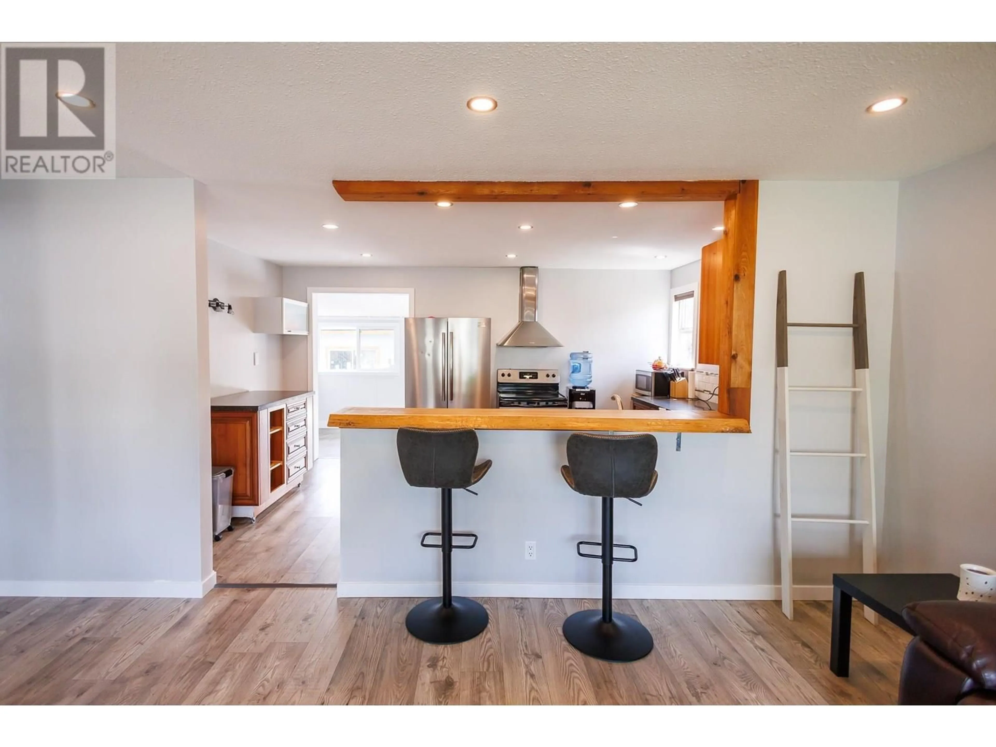 Open concept kitchen, wood/laminate floor for 4643 GOULET AVENUE, Terrace British Columbia V8G1B7