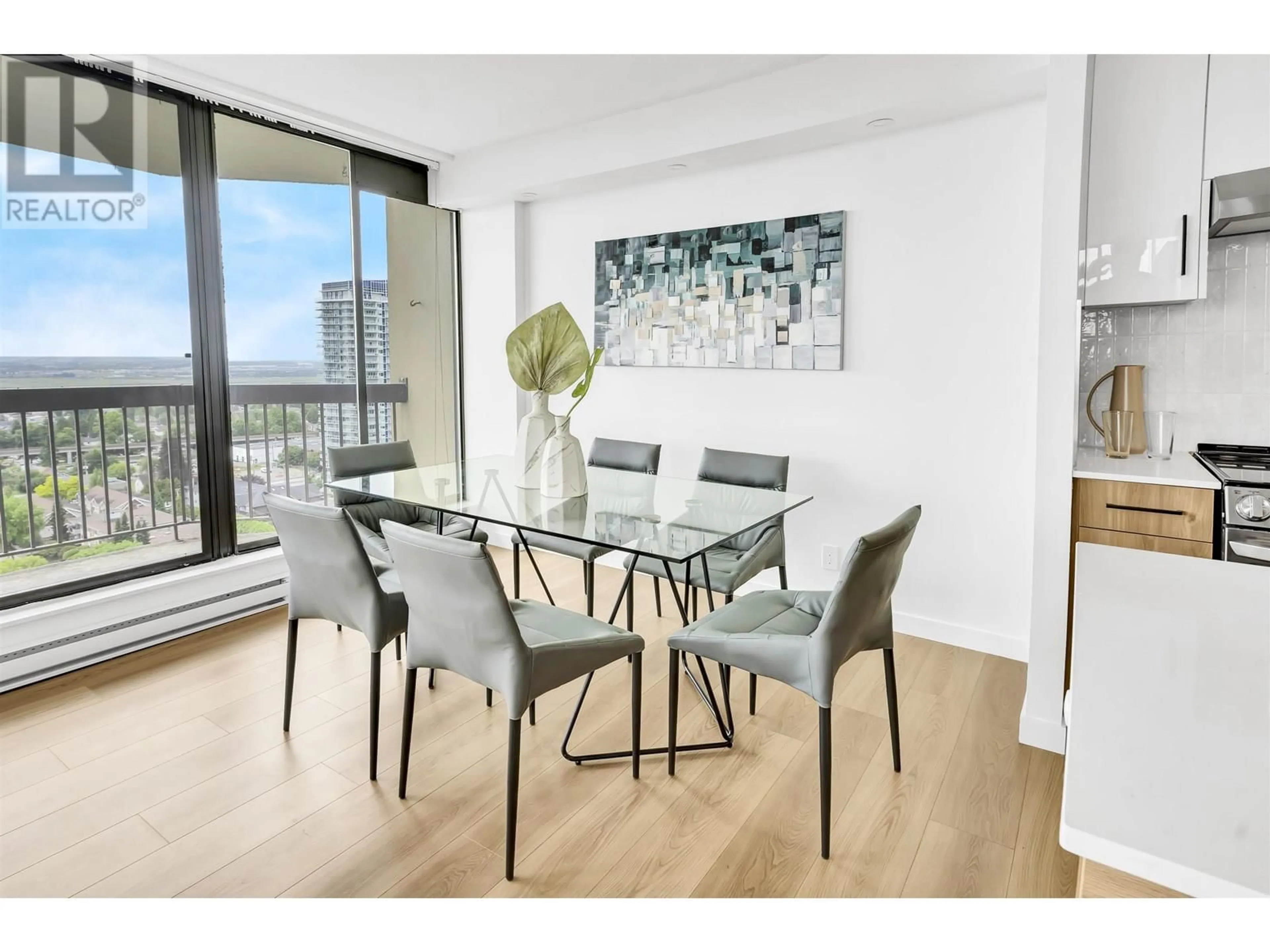 Dining room, wood/laminate floor for 2003 - 6540 BURLINGTON AVENUE, Burnaby British Columbia V5H4G3