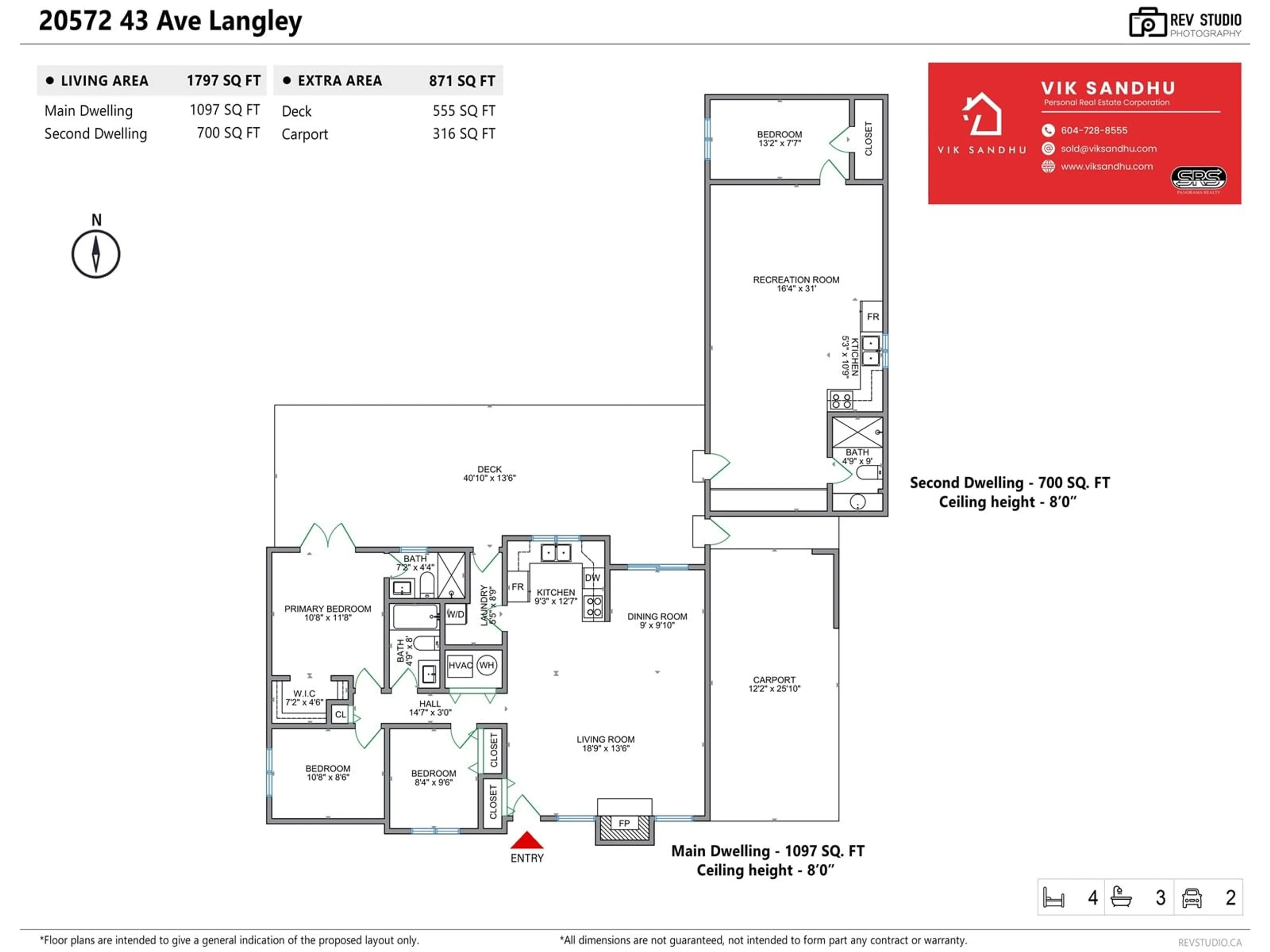 Floor plan for 20572 43, Langley British Columbia V3A3C2