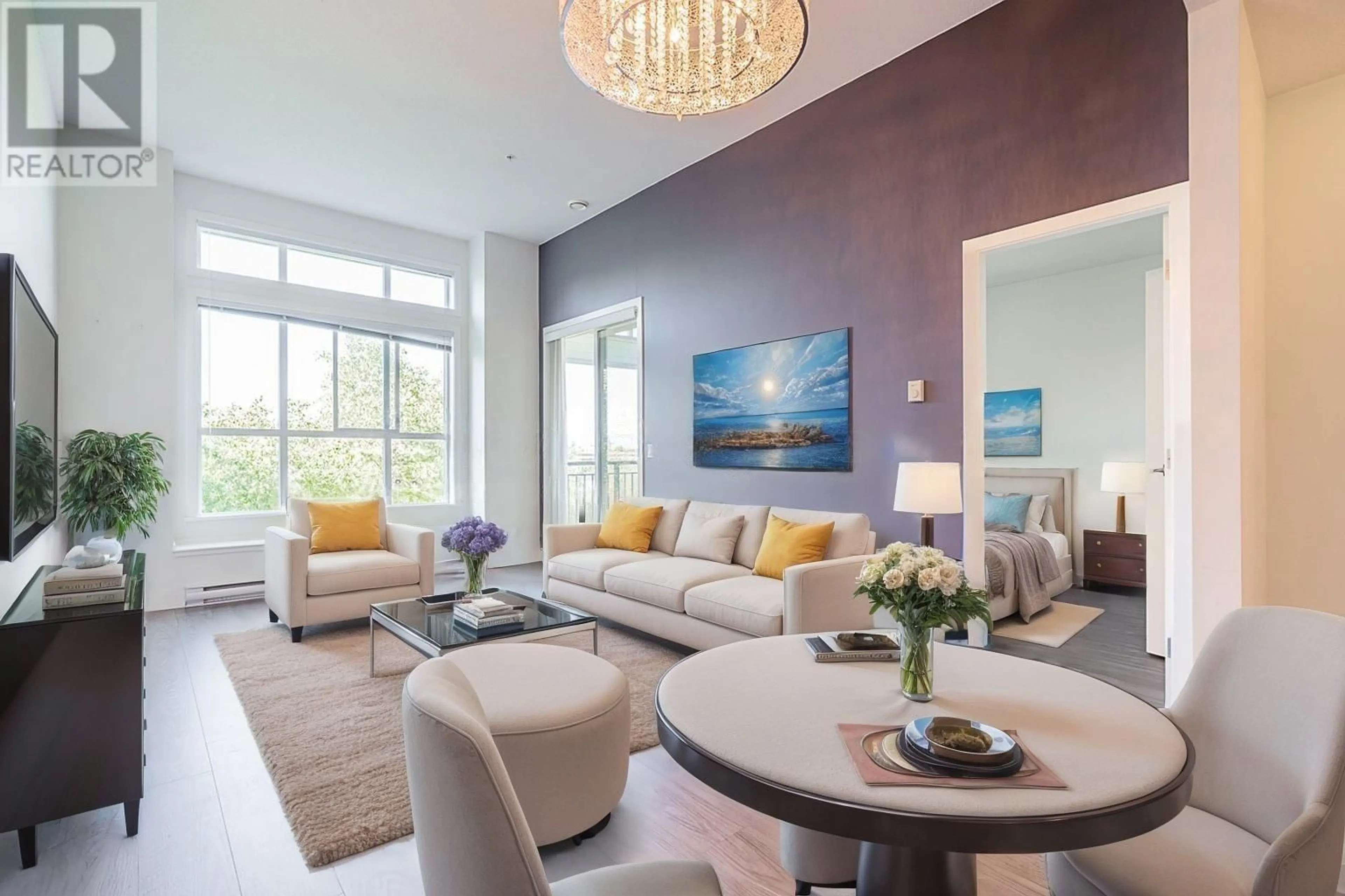 Living room with furniture, unknown for 409 - 5788 SIDLEY STREET, Burnaby British Columbia V5J0E4