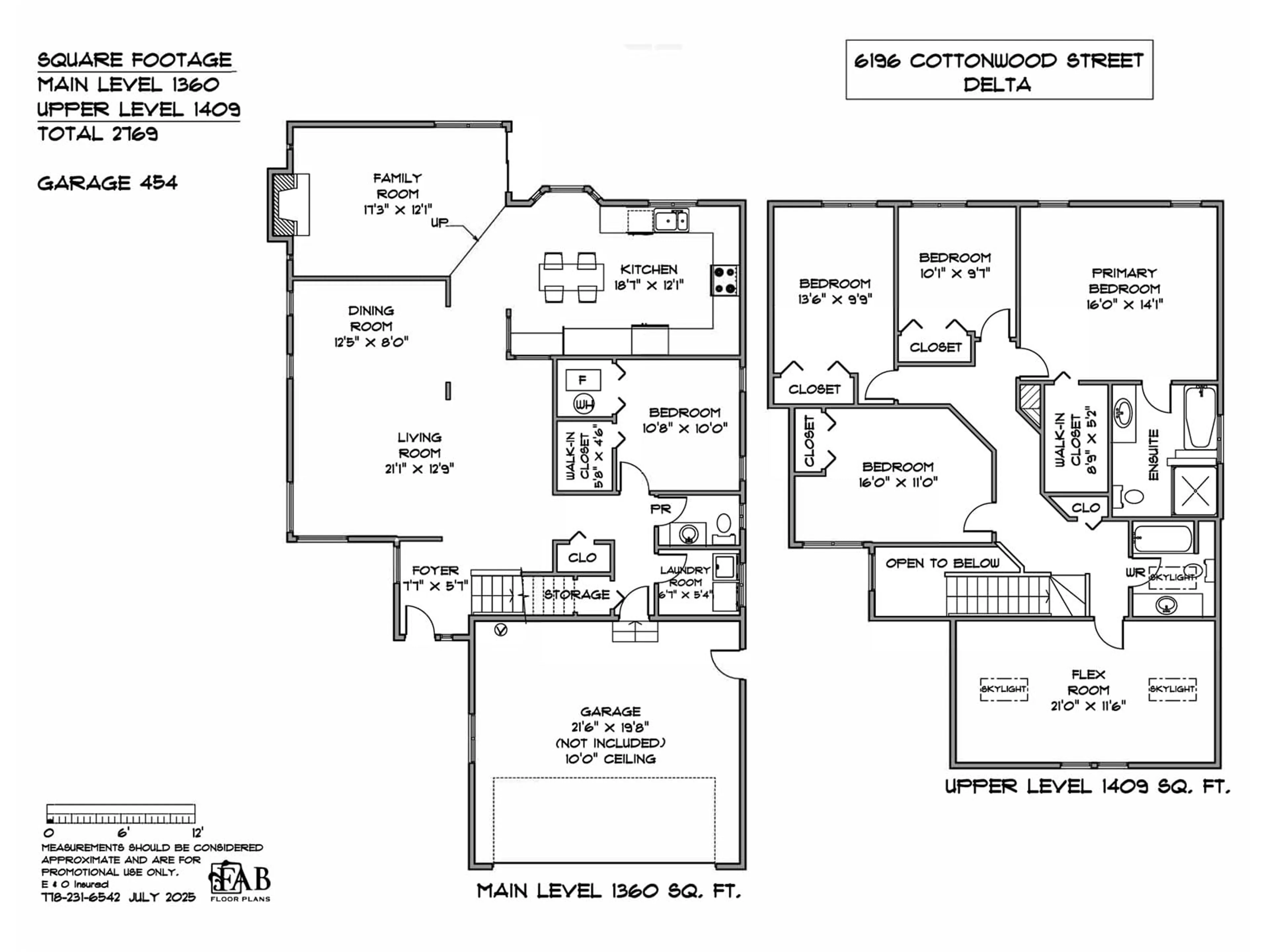Floor plan for 6196 COTTONWOOD, Delta British Columbia V4E3K5