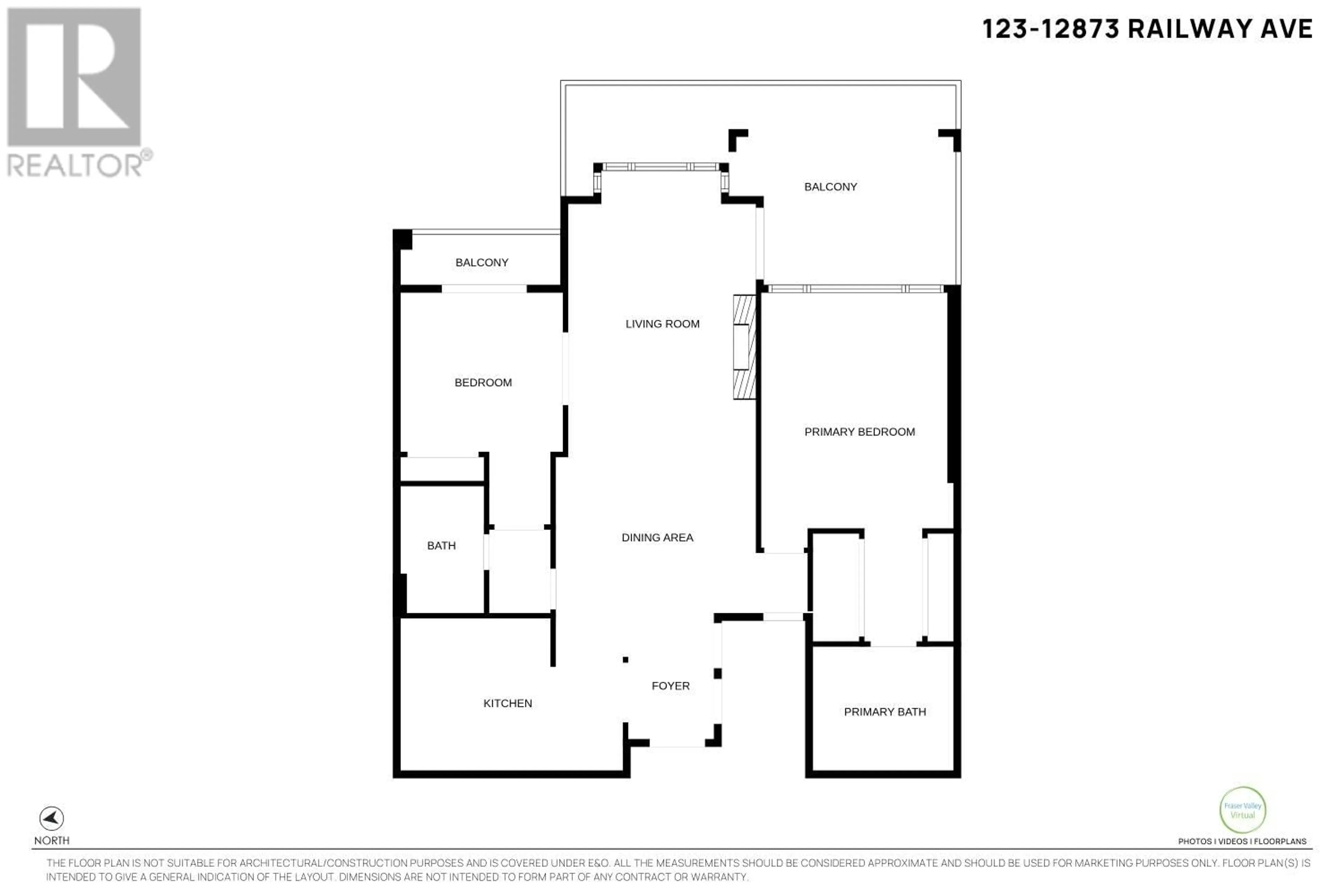 Floor plan for 123 - 12873 RAILWAY AVENUE, Richmond British Columbia V7E6K3