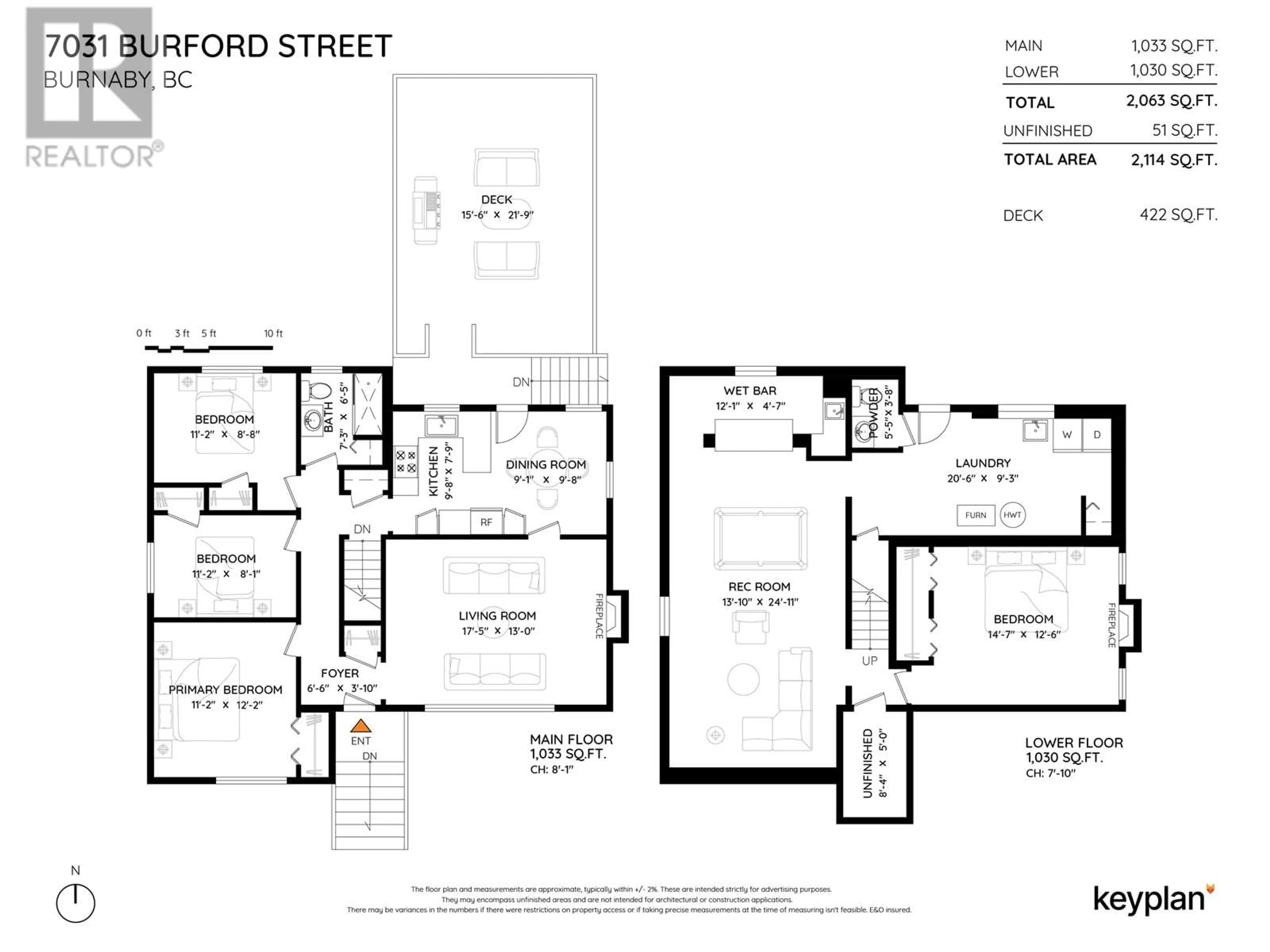Floor plan for 7031 BURFORD STREET, Burnaby British Columbia V5E1S3