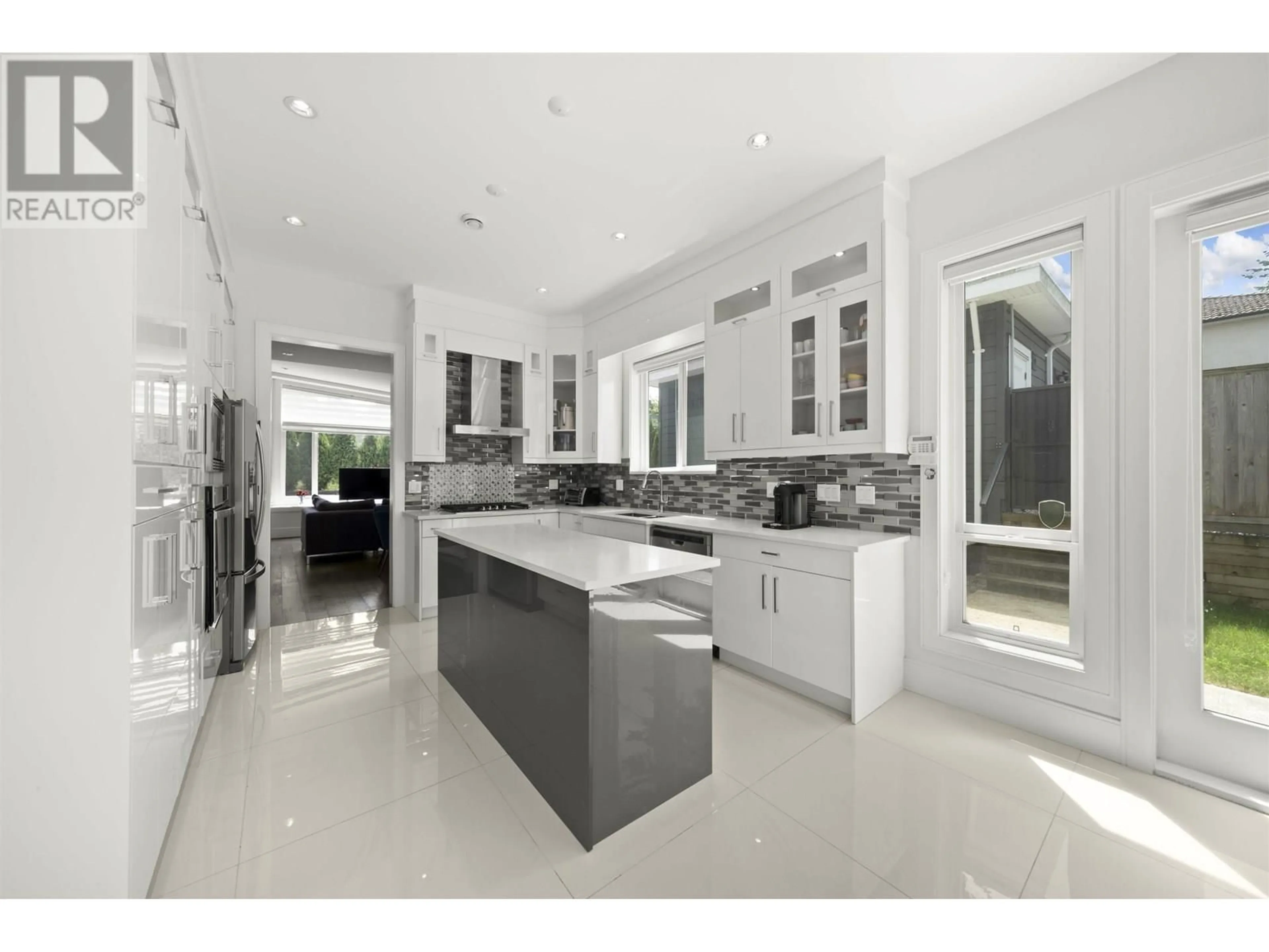 Contemporary kitchen, ceramic/tile floor for 7697 ULSTER STREET, Burnaby British Columbia V5E2G1