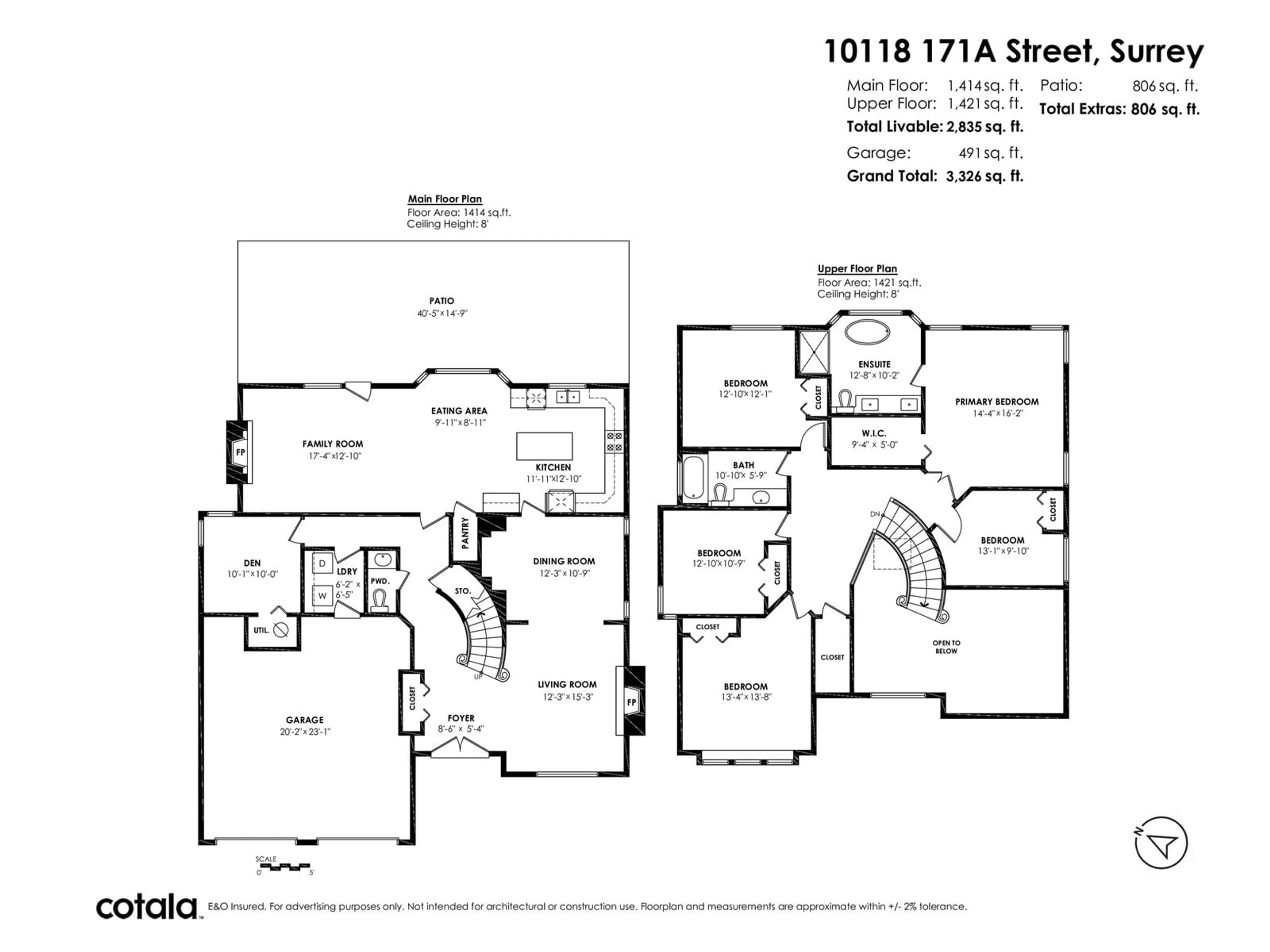 Floor plan for 10118 171A, Surrey British Columbia V4N3L3
