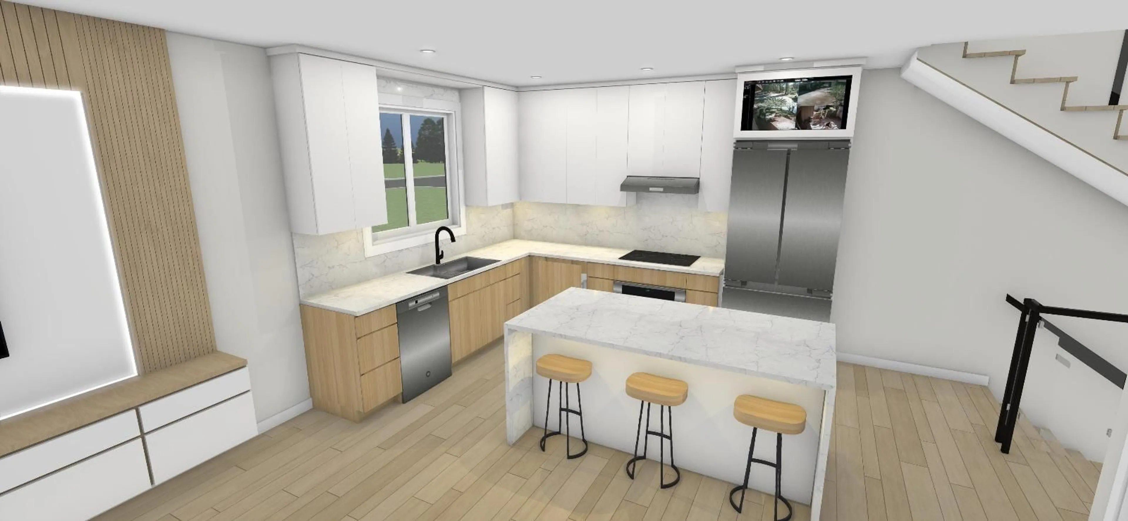 Open concept kitchen, unknown for 101 - 8883 KING GEORGE, Surrey British Columbia V3V6K9